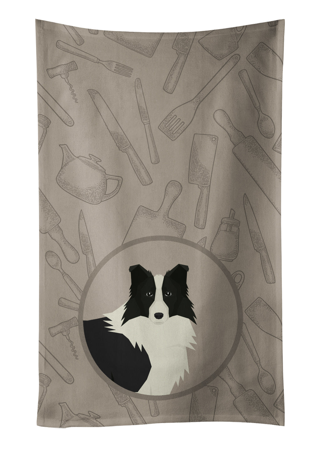 Border Collie In the Kitchen Kitchen Towel CK2169KTWL - the-store.com