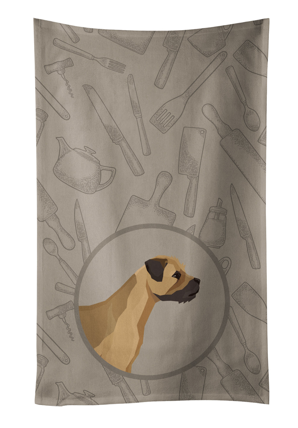 Border Terrier In the Kitchen Kitchen Towel CK2170KTWL - the-store.com