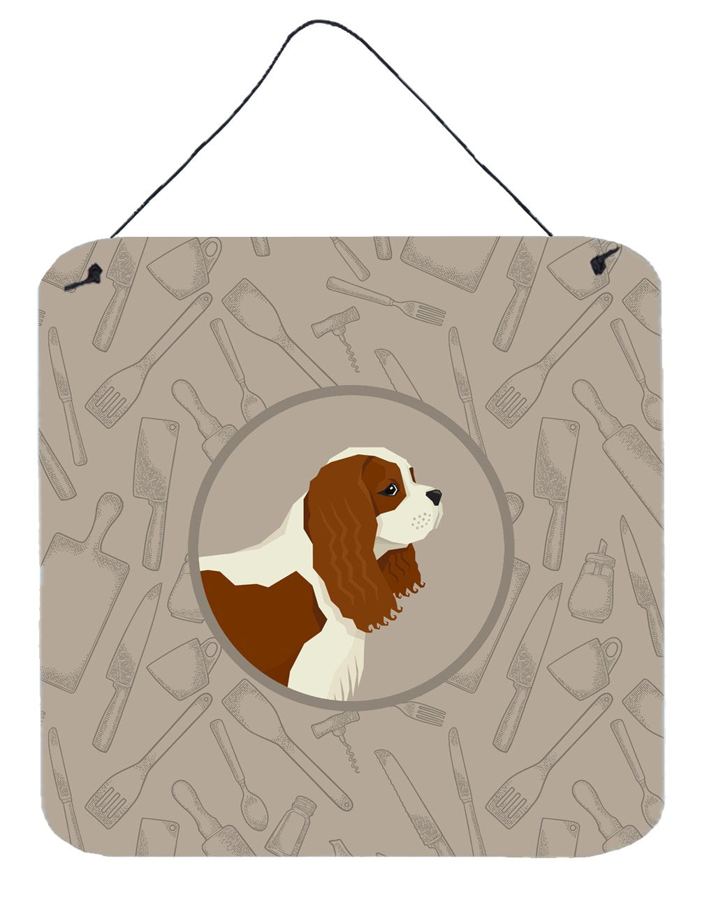 Cavalier Spaniel In the Kitchen Wall or Door Hanging Prints CK2176DS66 by Caroline&#39;s Treasures