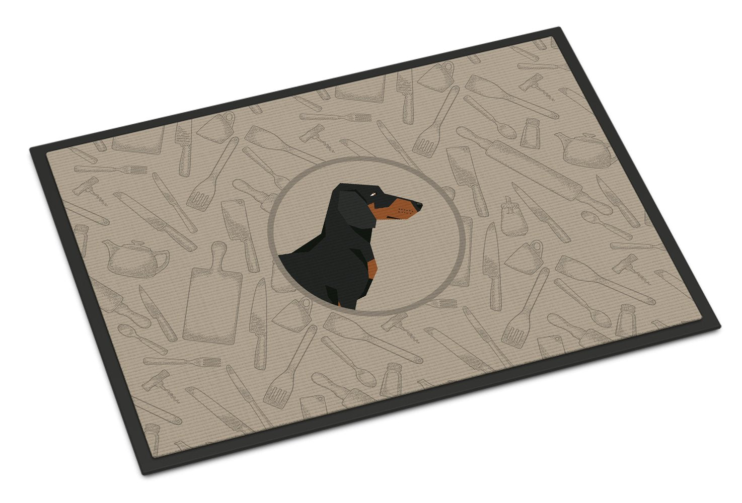 Dachshund In the Kitchen Indoor or Outdoor Mat 24x36 CK2180JMAT by Caroline's Treasures