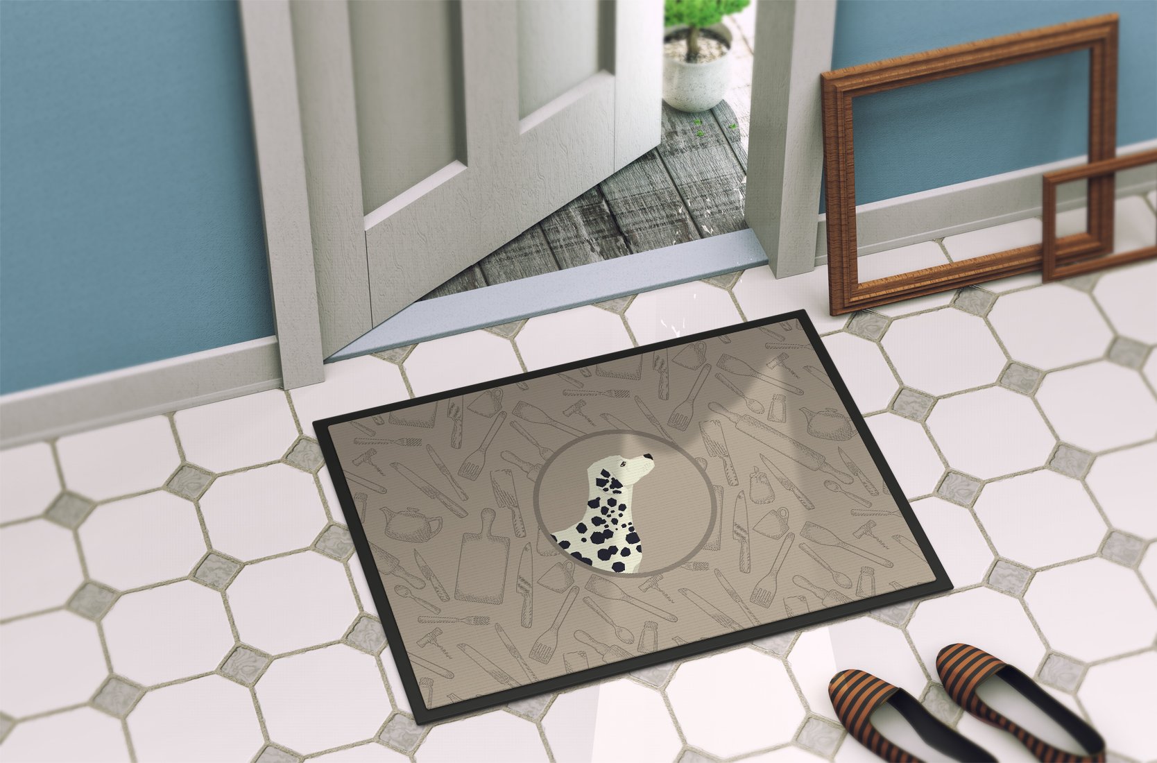 Dalmatian In the Kitchen Indoor or Outdoor Mat 24x36 CK2181JMAT by Caroline's Treasures