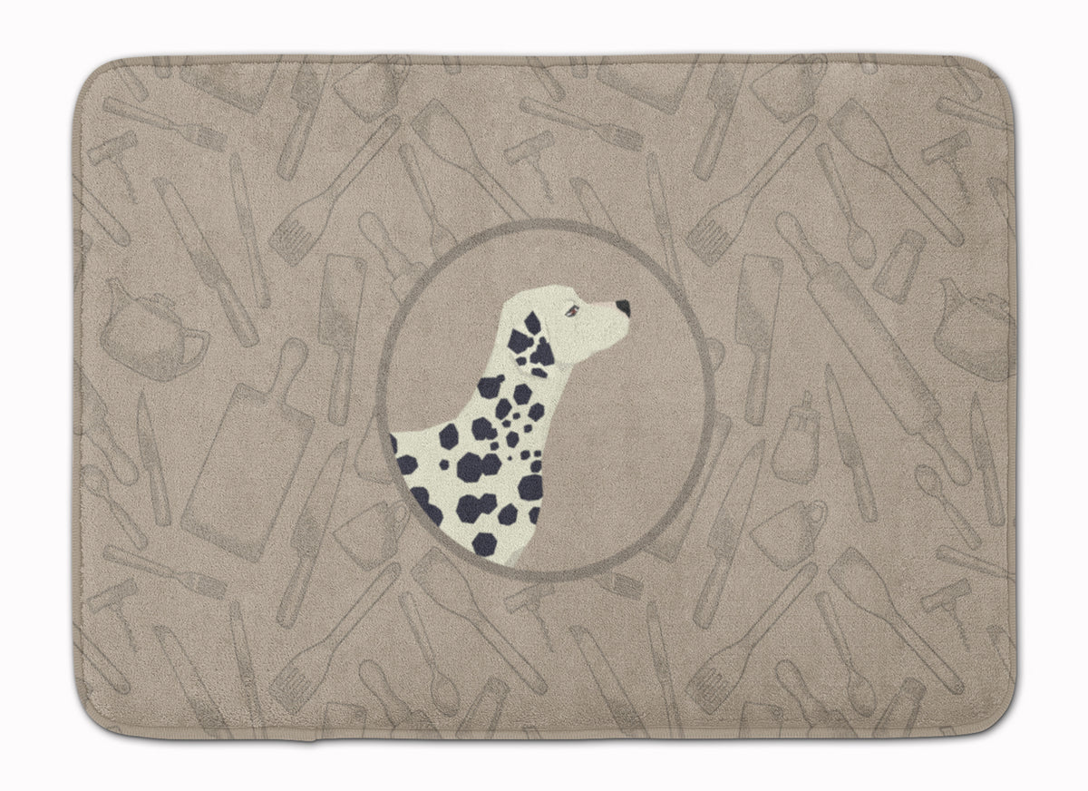 Dalmatian In the Kitchen Machine Washable Memory Foam Mat CK2181RUG - the-store.com