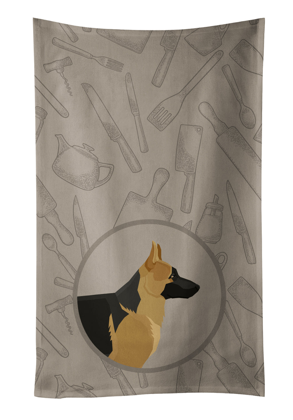 German Shepherd In the Kitchen Kitchen Towel CK2187KTWL - the-store.com