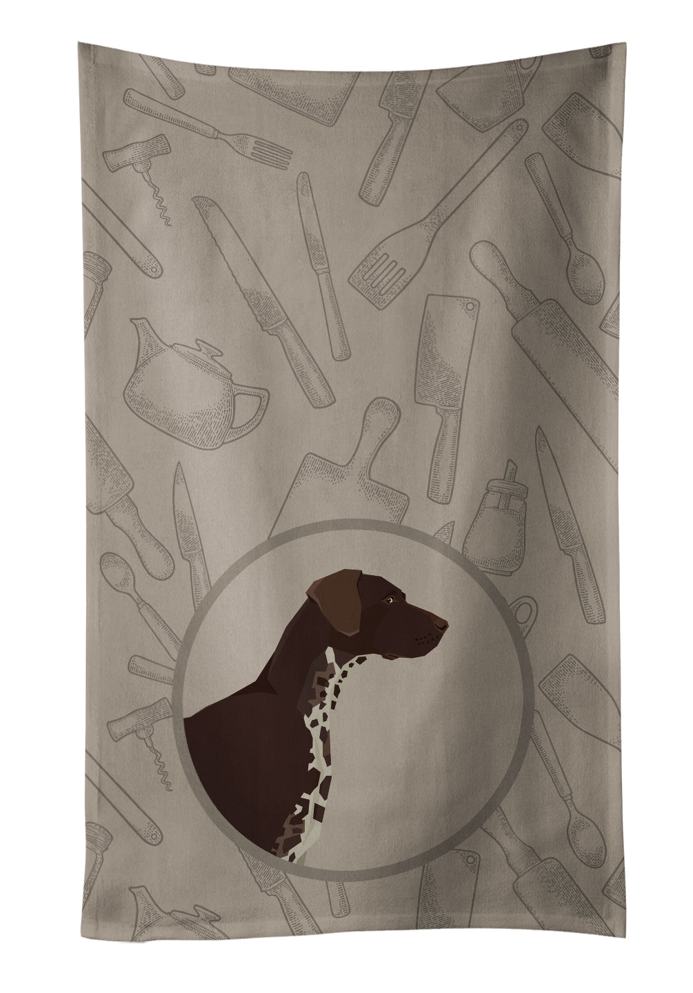 German Shorthaired Pointer In the Kitchen Kitchen Towel CK2188KTWL - the-store.com