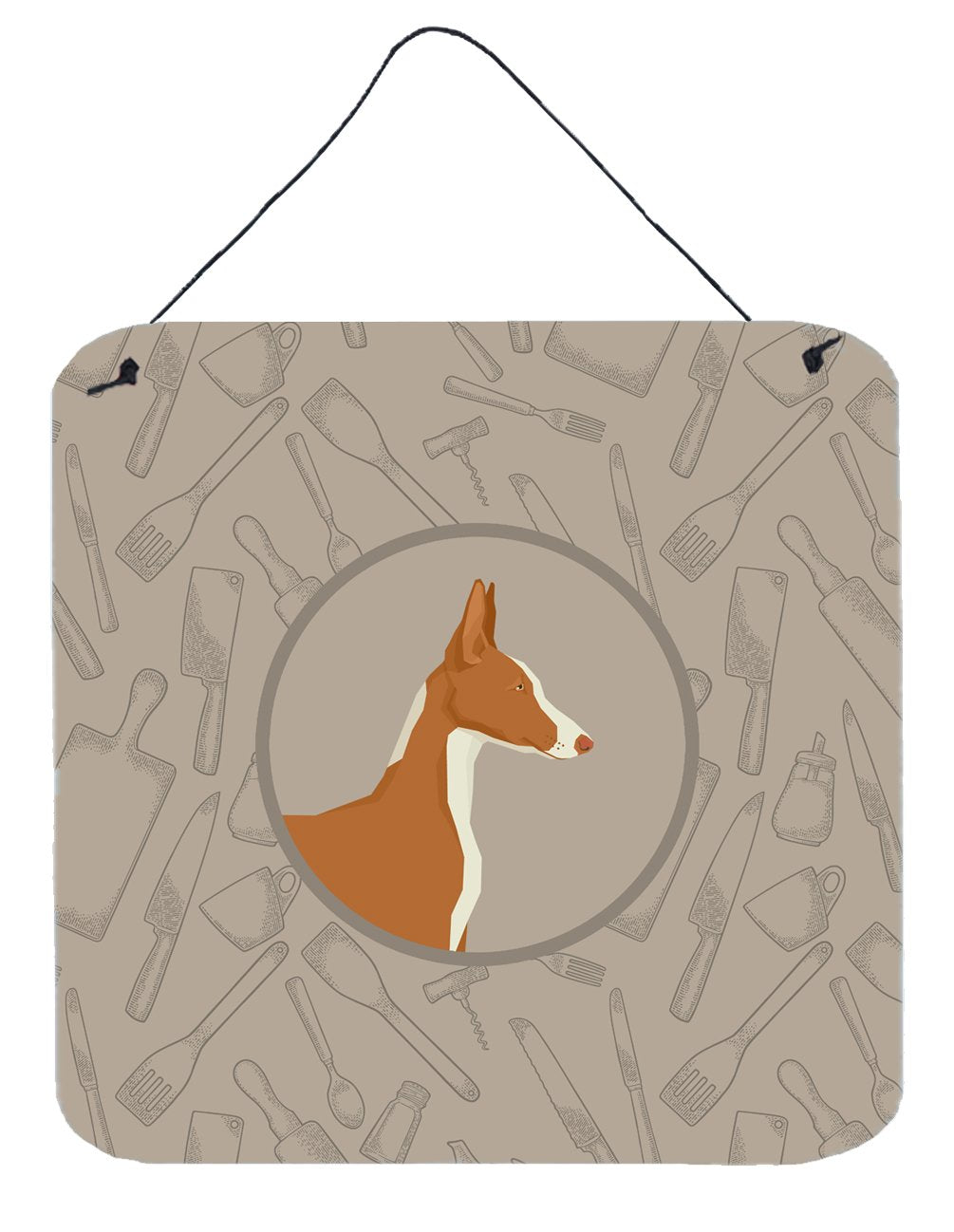 Ibizan Hound In the Kitchen Wall or Door Hanging Prints CK2192DS66 by Caroline's Treasures