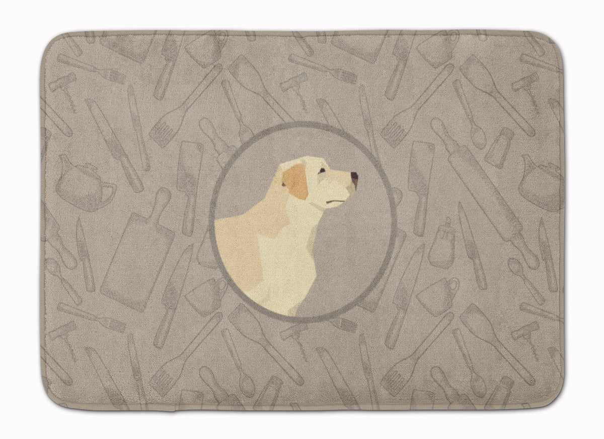 Labrador Retriever In the Kitchen Machine Washable Memory Foam Mat CK2196RUG - the-store.com