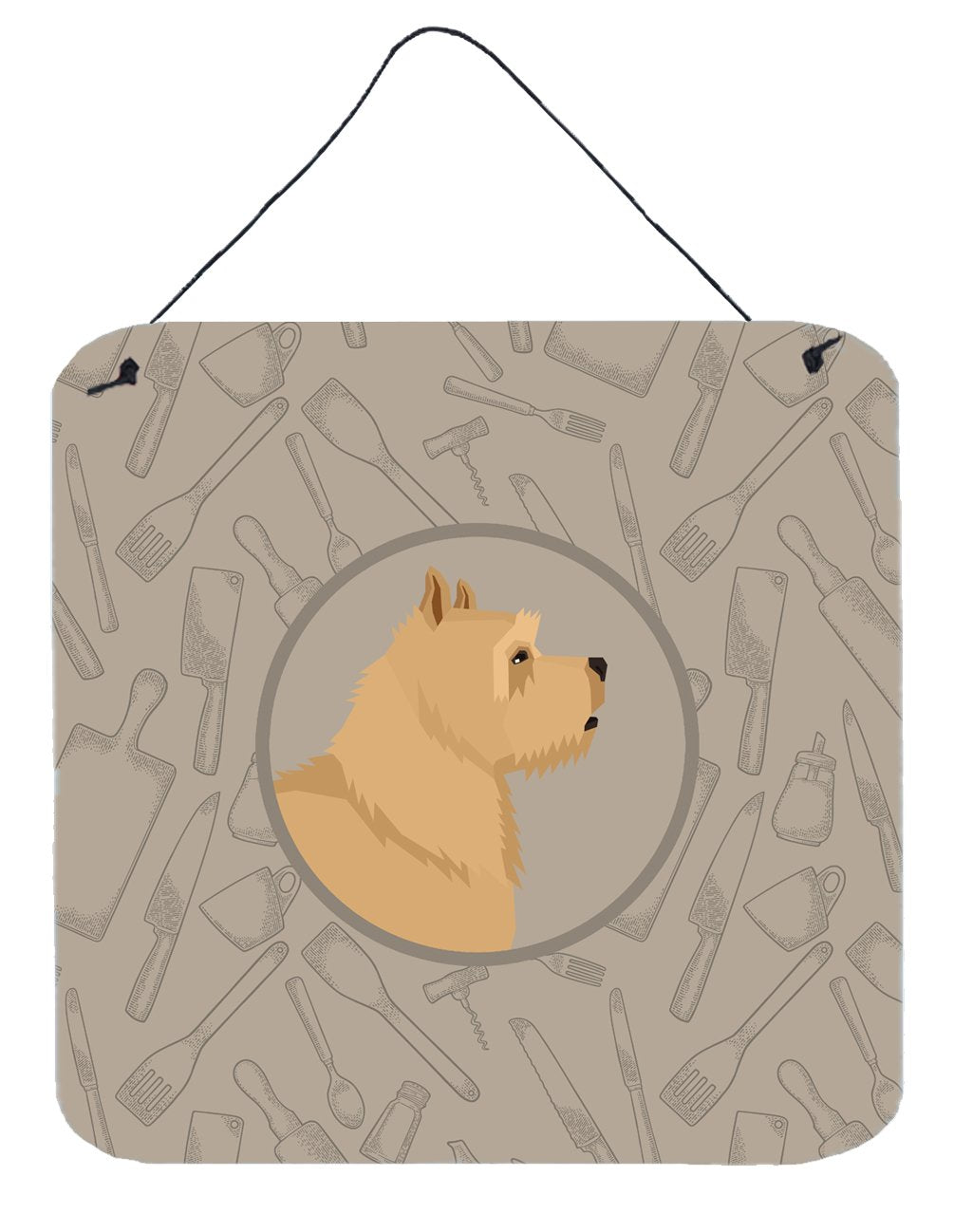 Norwich Terrier In the Kitchen Wall or Door Hanging Prints CK2198DS66 by Caroline&#39;s Treasures