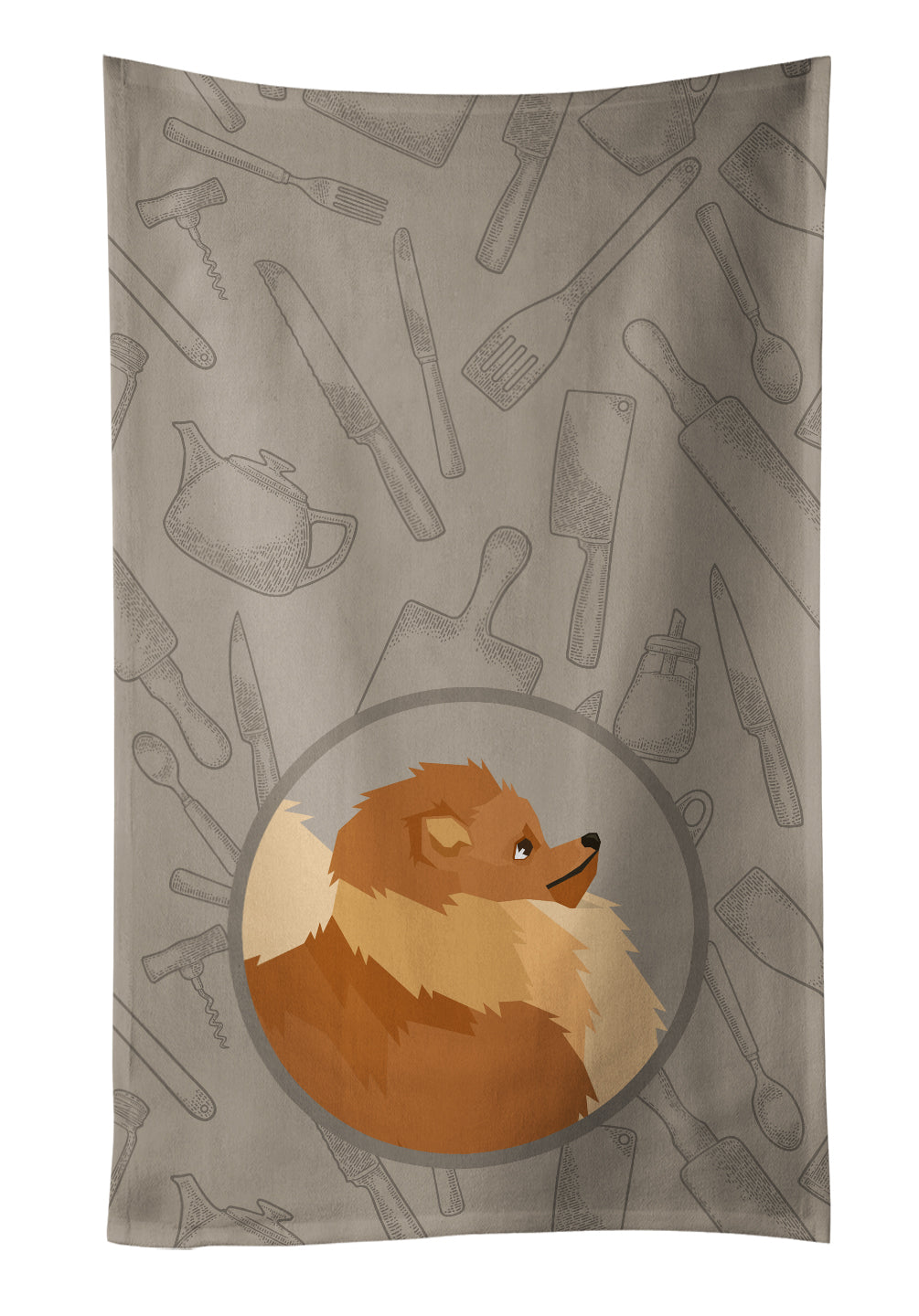 Pomeranian In the Kitchen Kitchen Towel CK2202KTWL - the-store.com