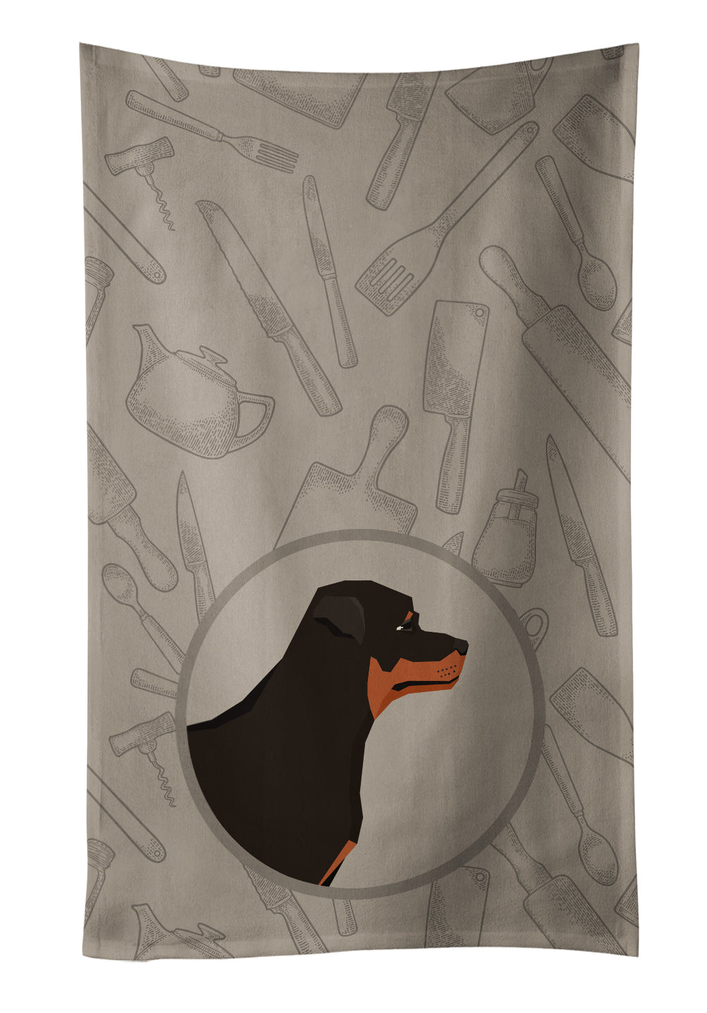 Rottweiler In the Kitchen Kitchen Towel CK2205KTWL - the-store.com