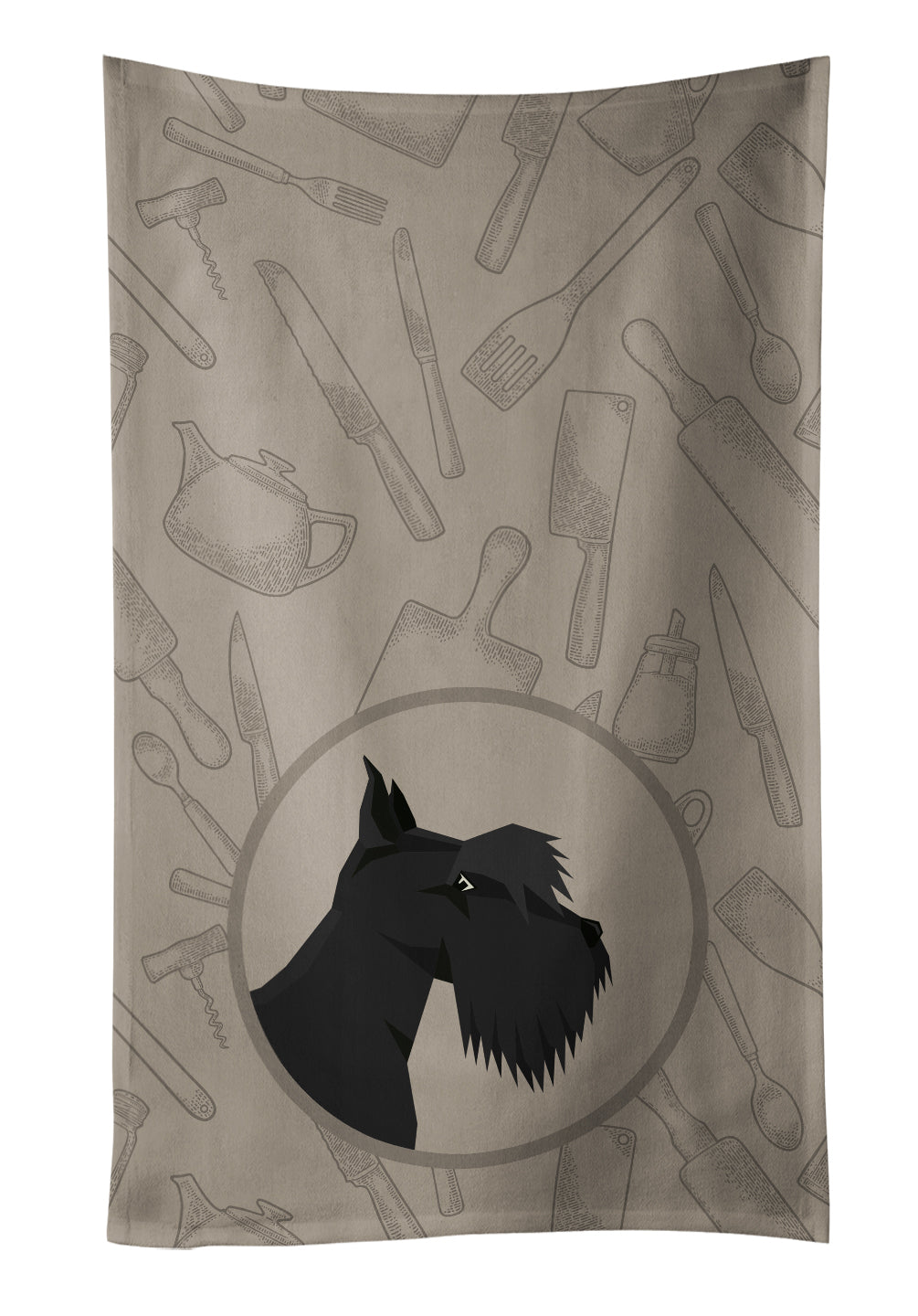 Scottish Terrier In the Kitchen Kitchen Towel CK2207KTWL - the-store.com