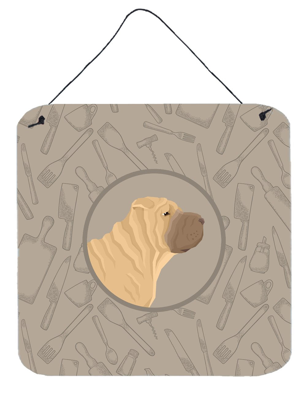 Shar Pei In the Kitchen Wall or Door Hanging Prints CK2209DS66 by Caroline's Treasures