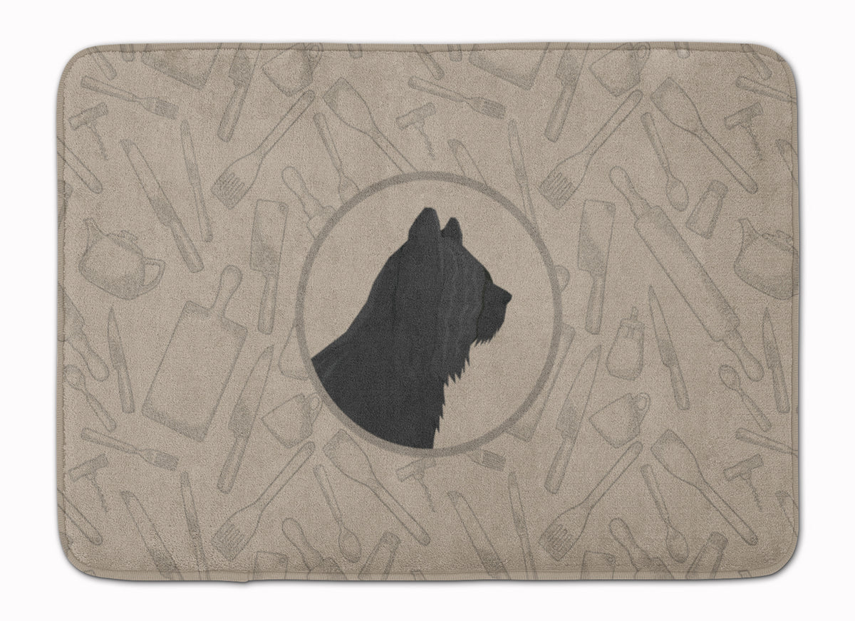 Skye Terrier In the Kitchen Machine Washable Memory Foam Mat CK2211RUG - the-store.com