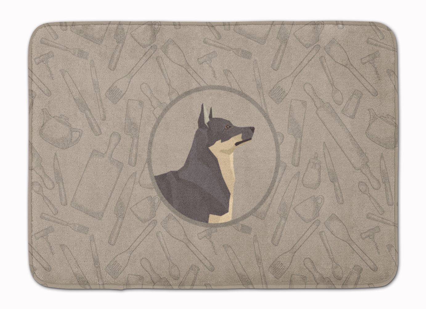 Swedish Vallhund In the Kitchen Machine Washable Memory Foam Mat CK2213RUG - the-store.com