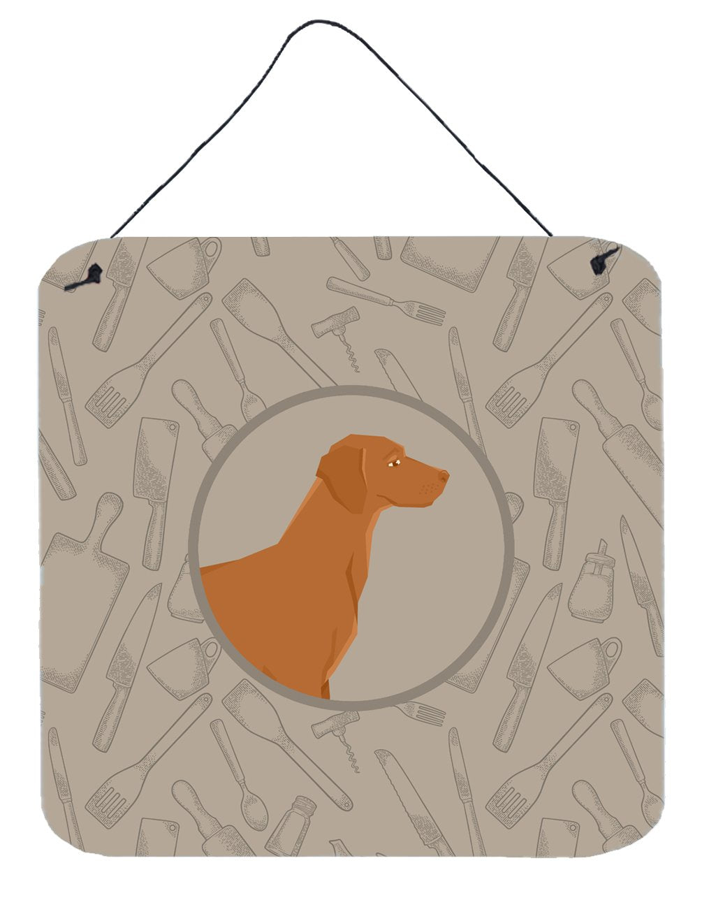 Vizsla In the Kitchen Wall or Door Hanging Prints CK2215DS66 by Caroline's Treasures