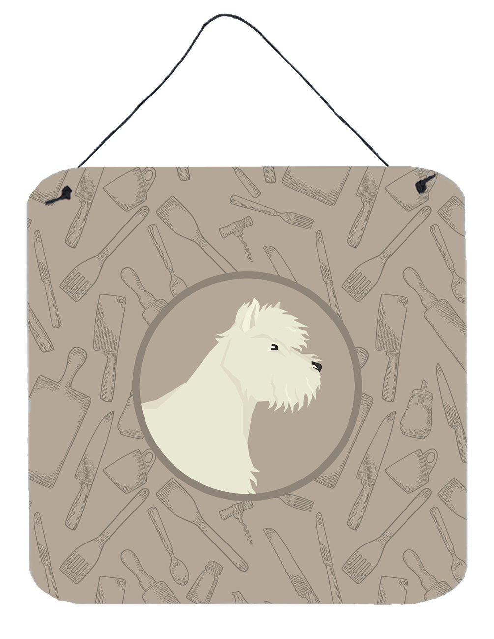 Westie In the Kitchen Wall or Door Hanging Prints CK2216DS66 by Caroline&#39;s Treasures