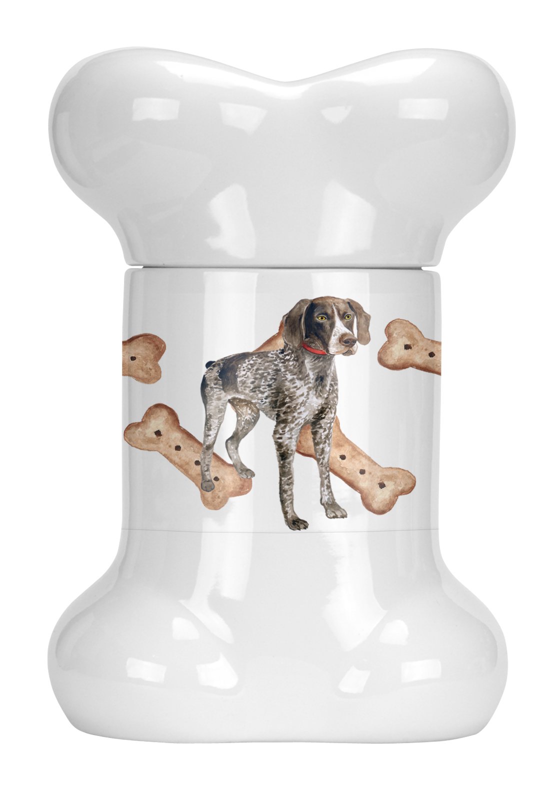 German Shorthaired Pointer Bone Shaped Treat Jar CK2221BSTJ by Caroline's Treasures