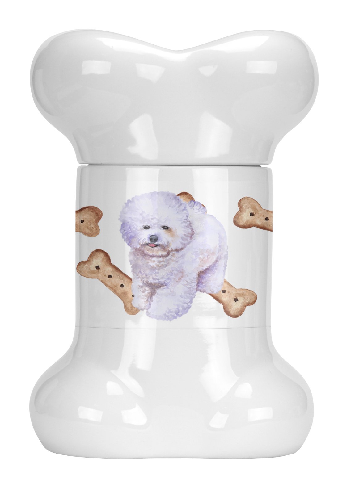 Bichon Frise Bone Shaped Treat Jar CK2228BSTJ by Caroline&#39;s Treasures