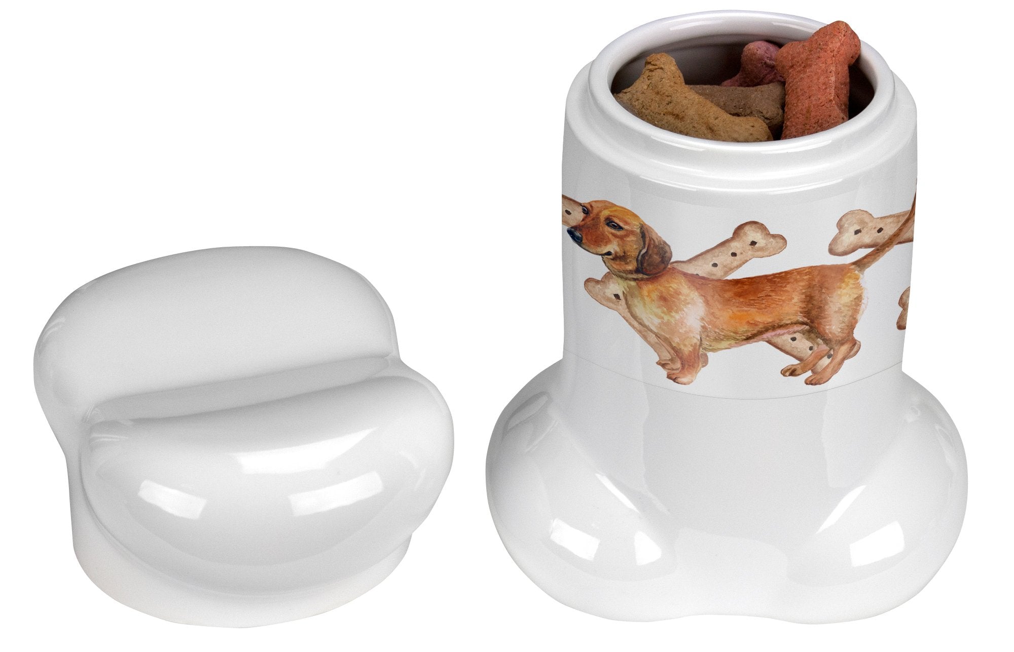 Dachshund Bone Shaped Treat Jar CK2232BSTJ by Caroline's Treasures