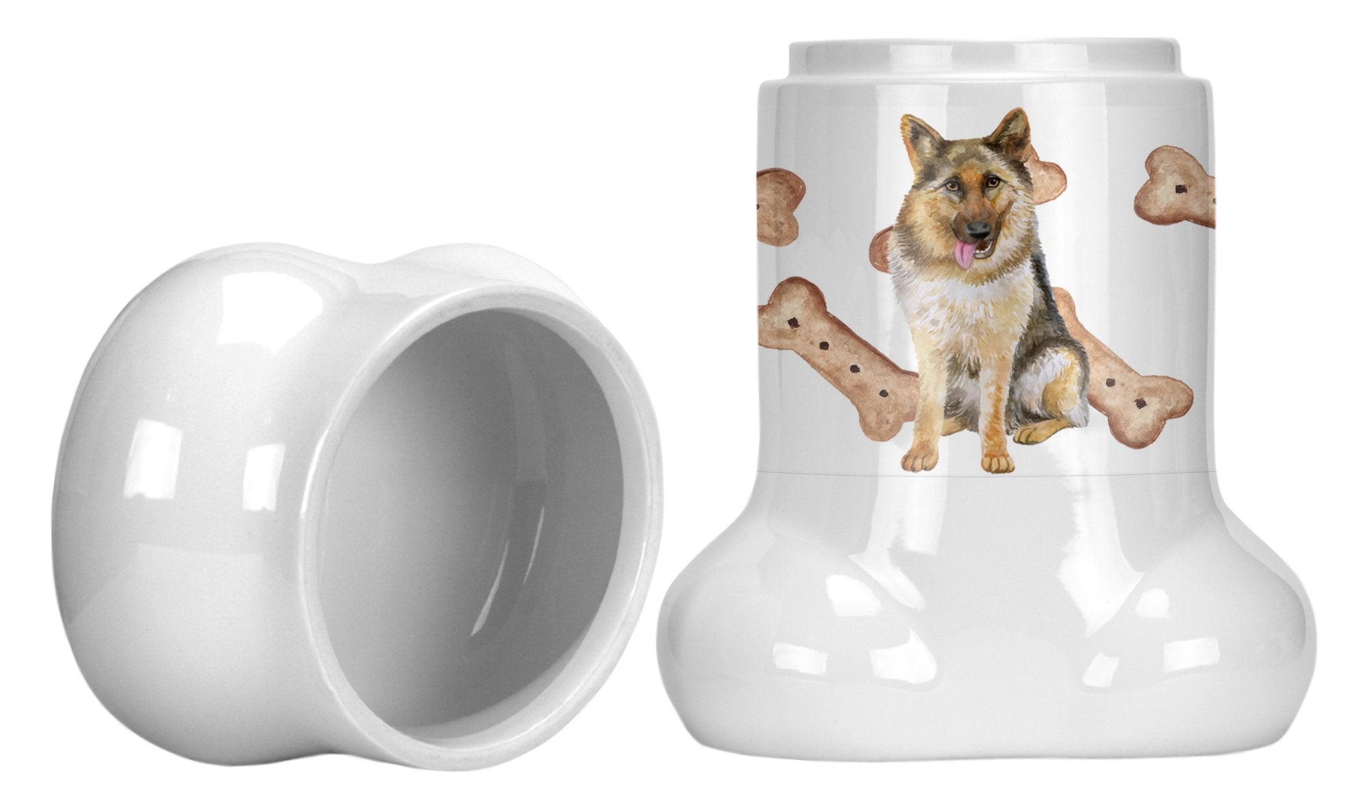 German Shepherd Bone Shaped Treat Jar CK2234BSTJ by Caroline's Treasures