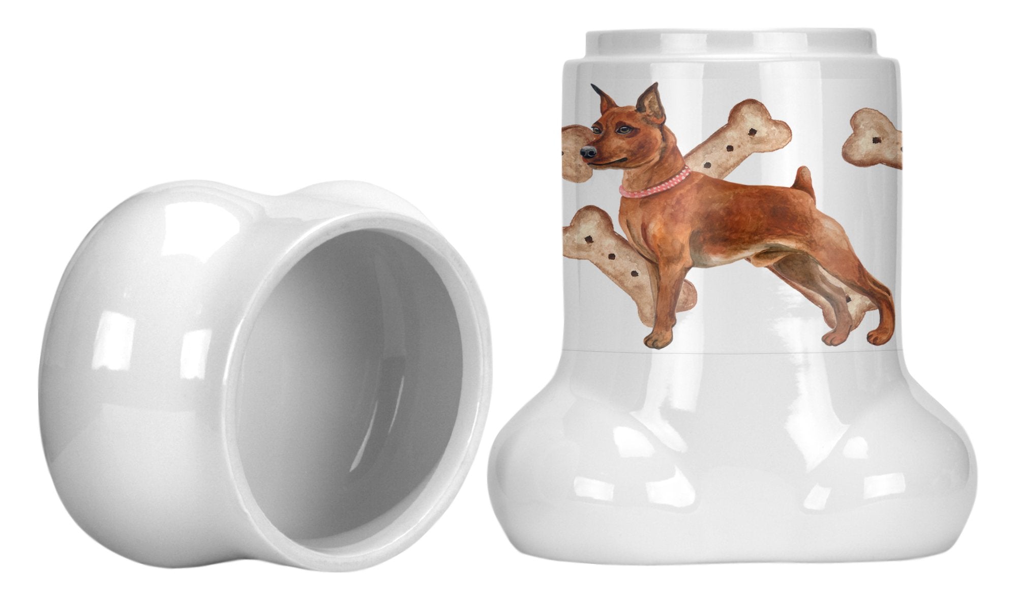 Miniature Pinscher Bone Shaped Treat Jar CK2236BSTJ by Caroline's Treasures