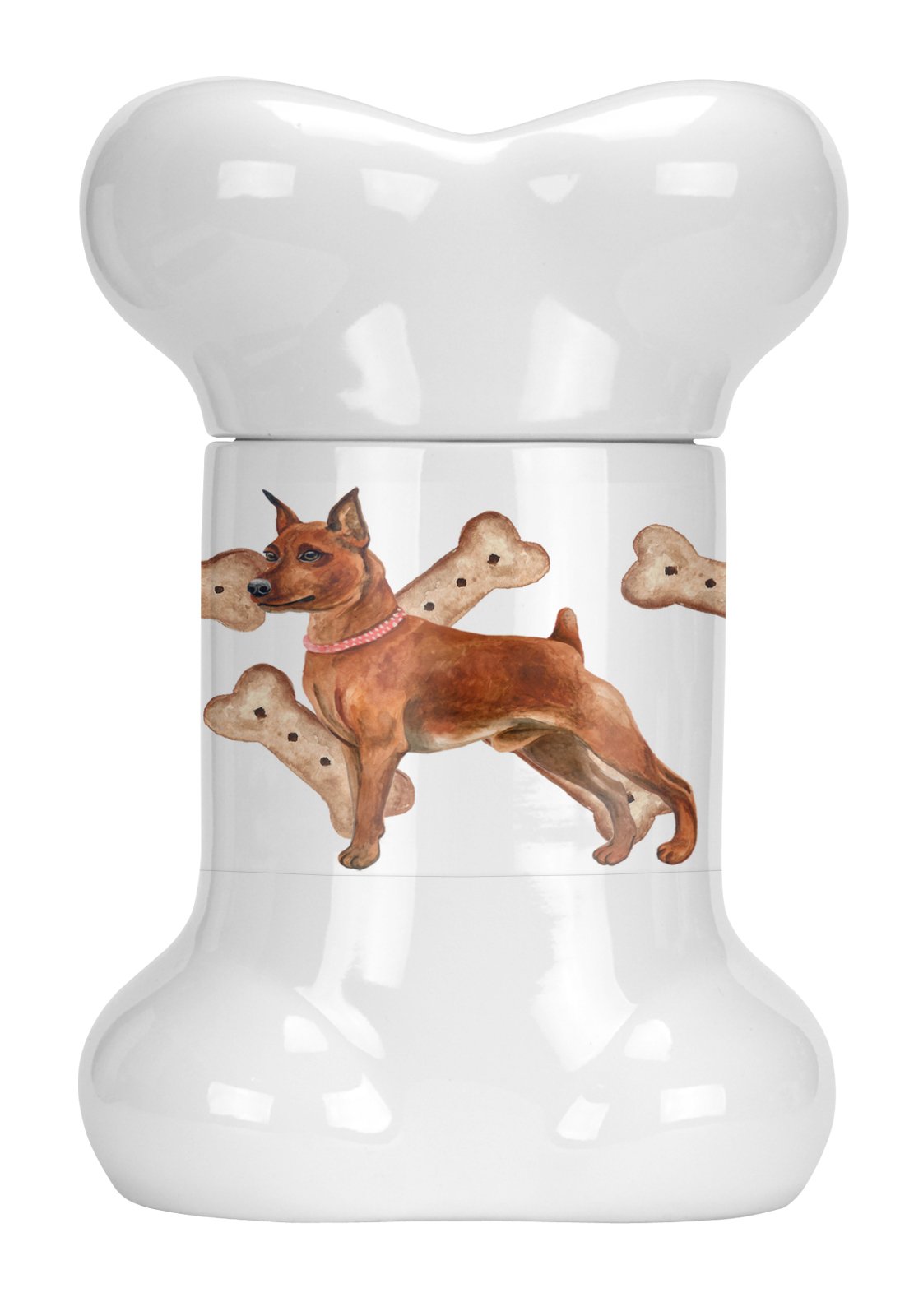 Miniature Pinscher Bone Shaped Treat Jar CK2236BSTJ by Caroline's Treasures