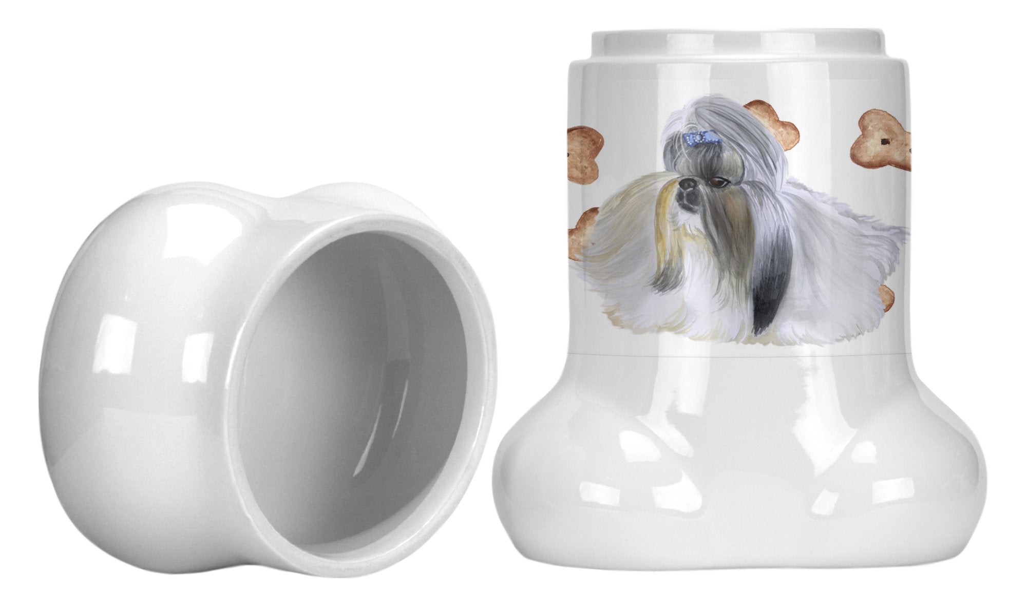 Shih Tzu Bone Shaped Treat Jar CK2246BSTJ by Caroline's Treasures