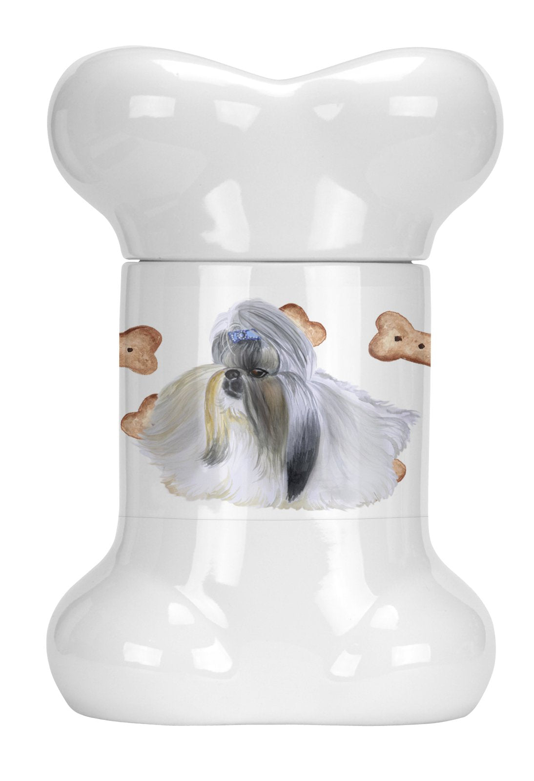 Shih Tzu Bone Shaped Treat Jar CK2246BSTJ by Caroline's Treasures