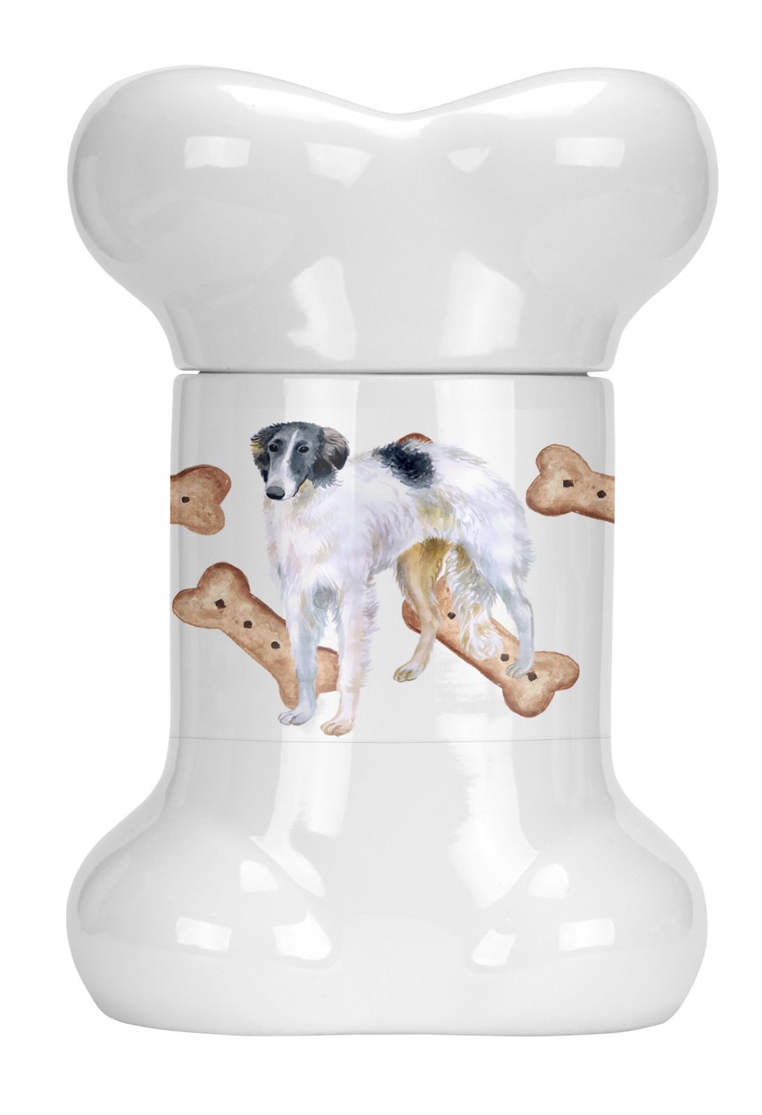 Borzoi Bone Shaped Treat Jar CK2252BSTJ by Caroline's Treasures