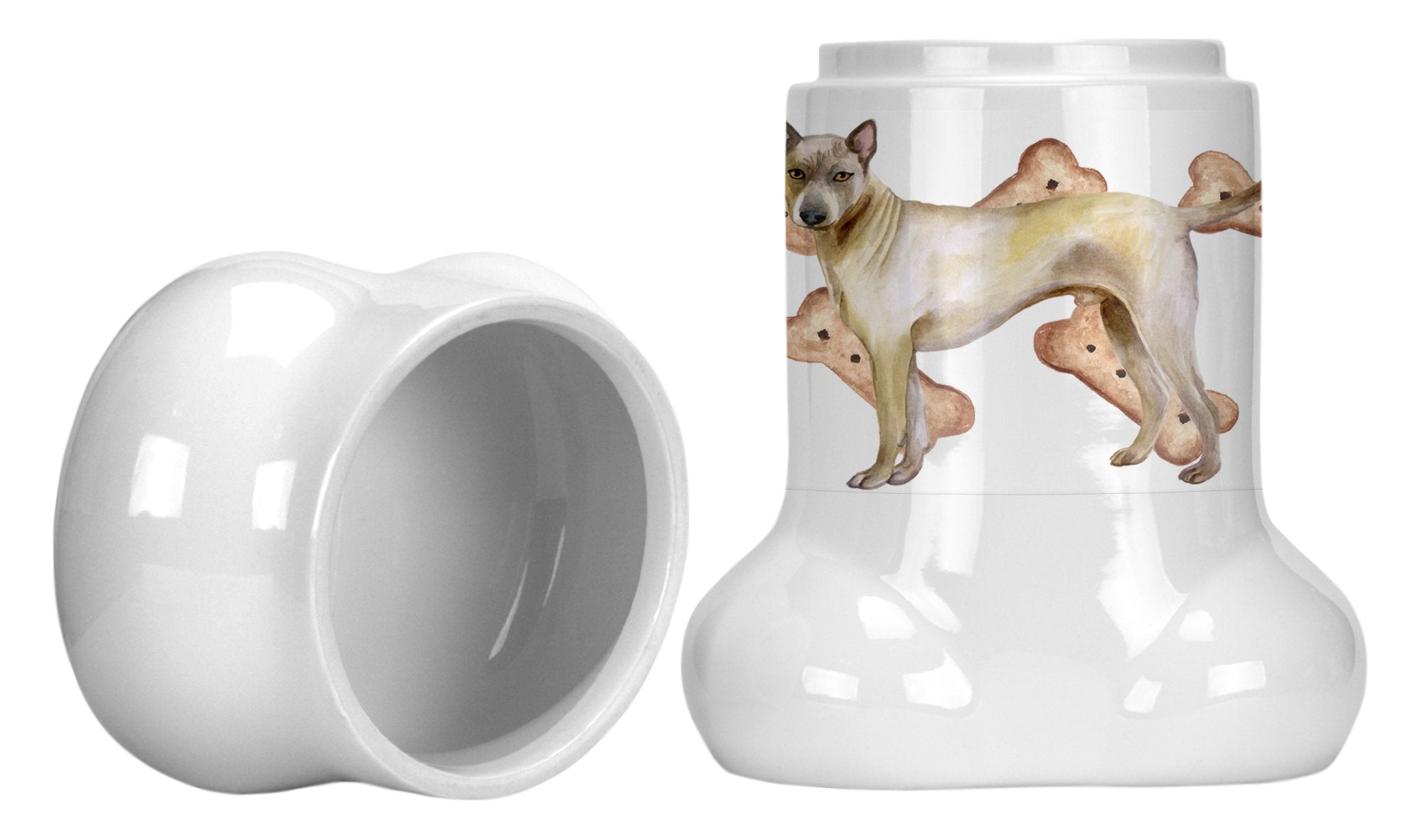 Thai Ridgeback Bone Shaped Treat Jar CK2260BSTJ by Caroline's Treasures