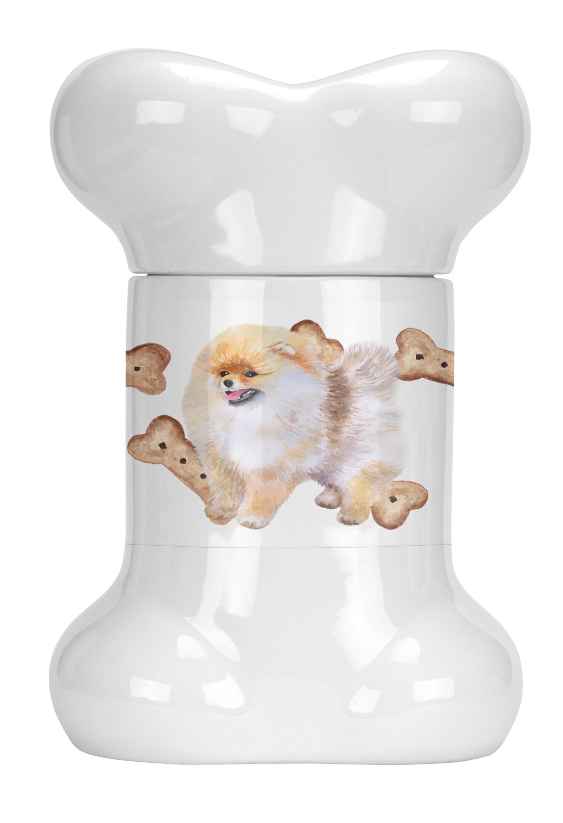 Pomeranian Bone Shaped Treat Jar CK2262BSTJ by Caroline's Treasures