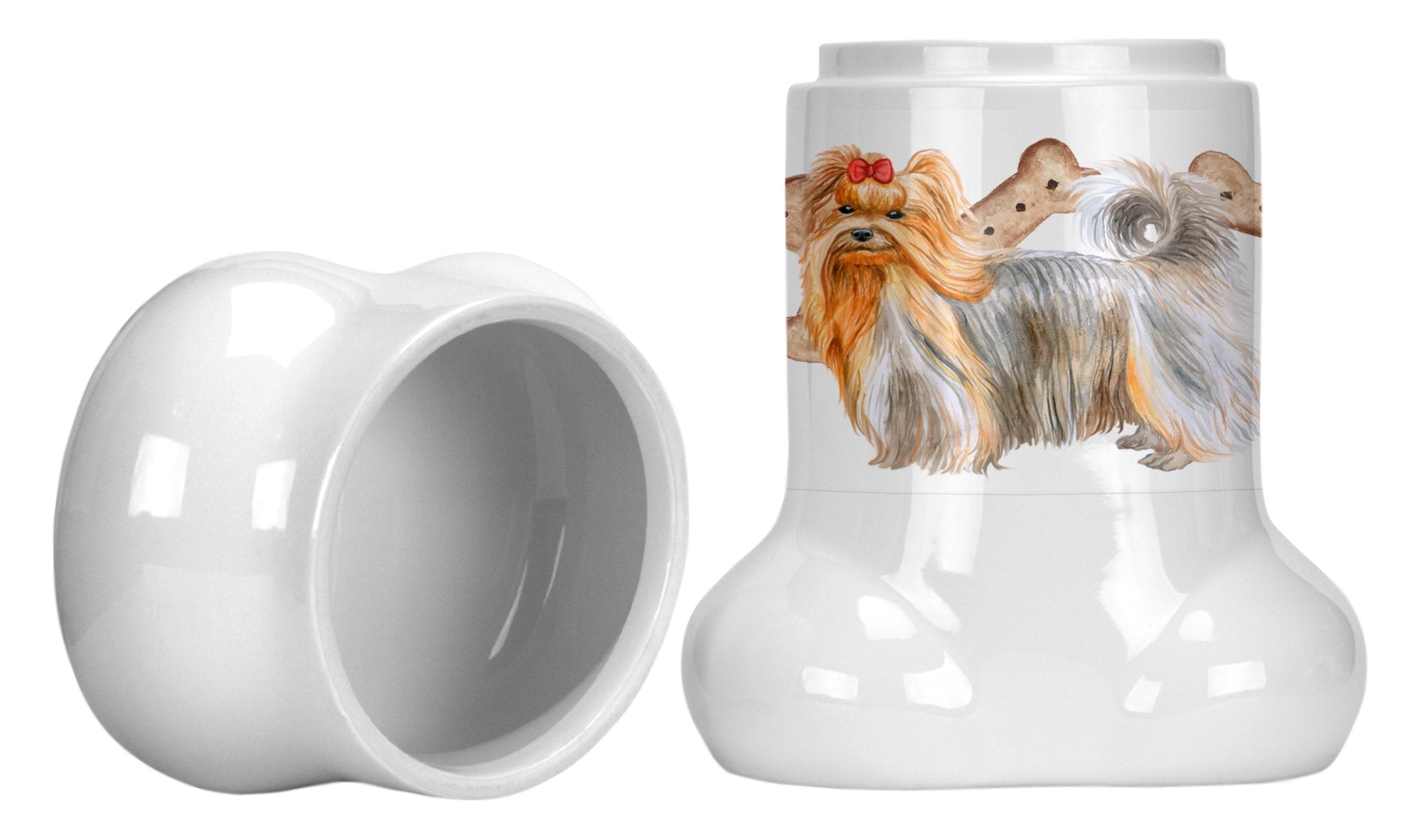 Yorkie Yorkshire Terrier Bone Shaped Treat Jar CK2265BSTJ by Caroline's Treasures