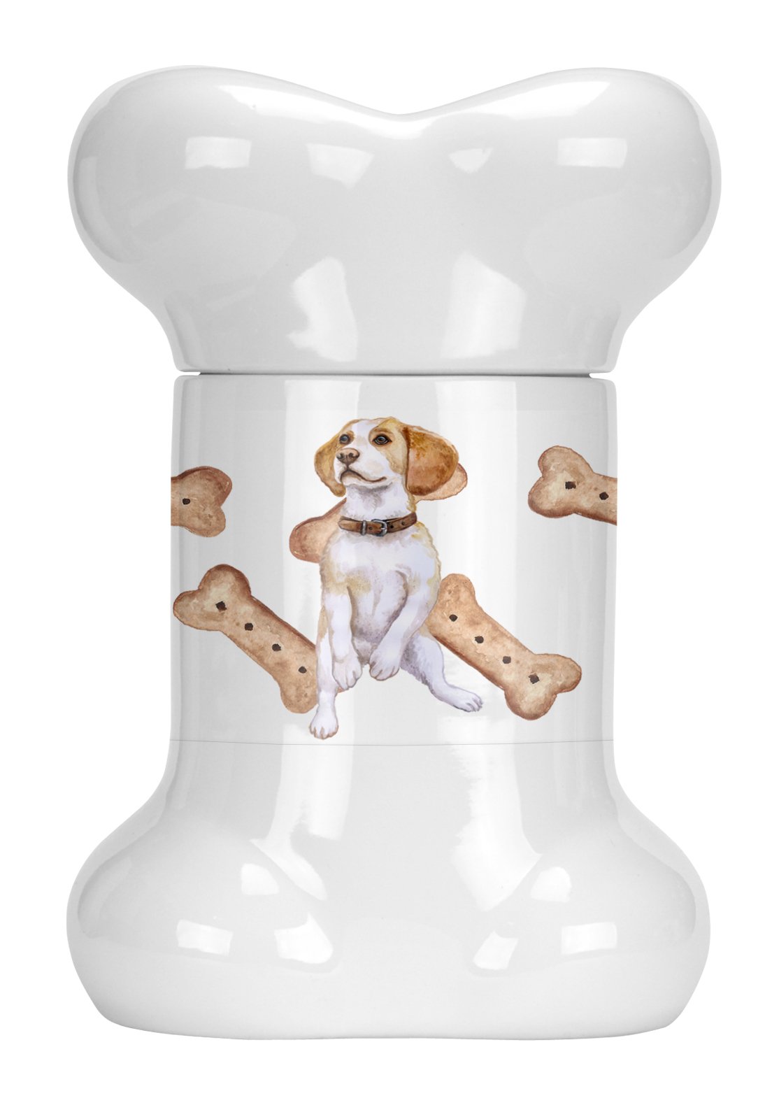 Beagle in Collar Bone Shaped Treat Jar CK2266BSTJ by Caroline's Treasures