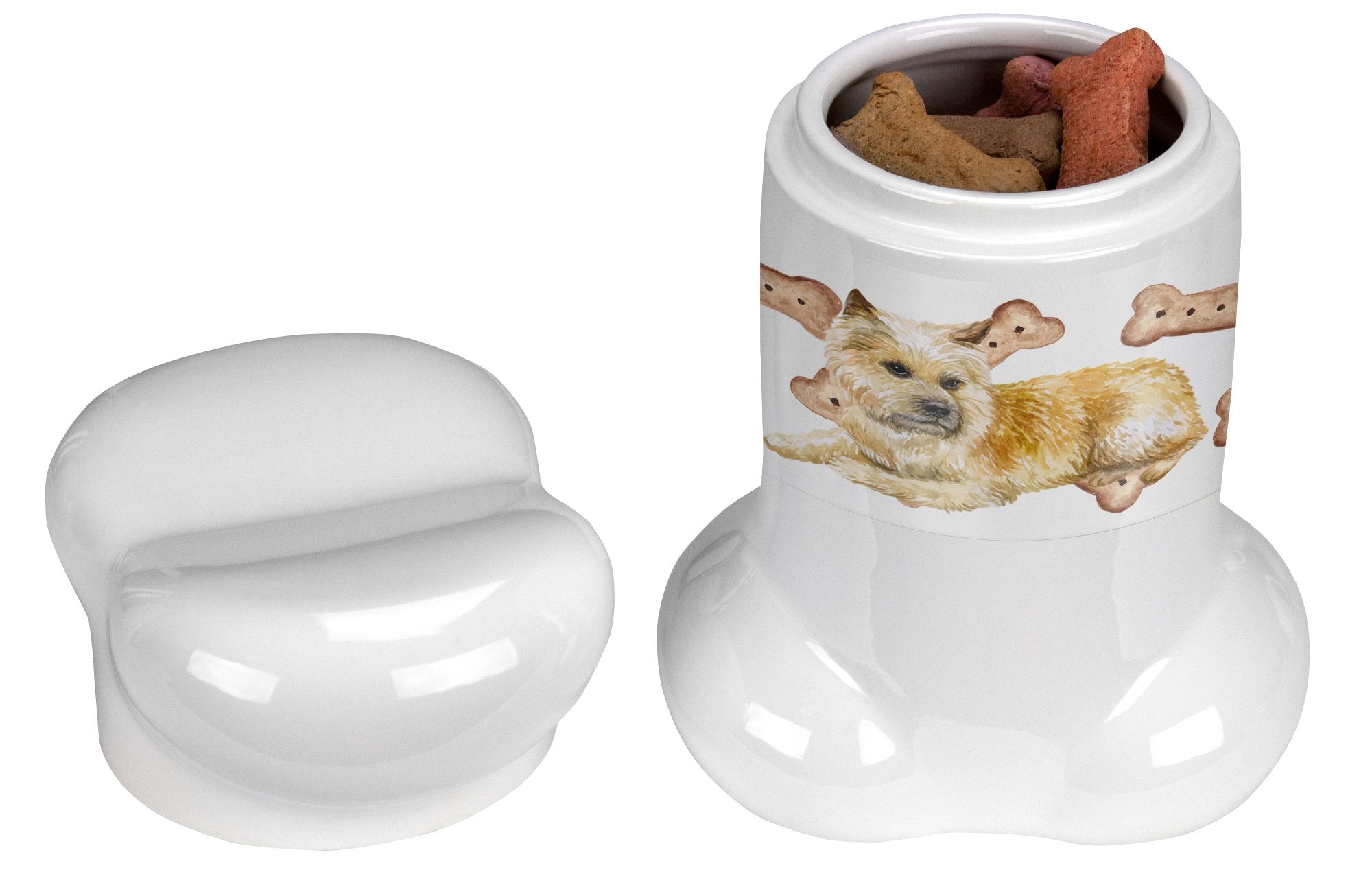 Cairn Terrier Bone Shaped Treat Jar CK2270BSTJ by Caroline's Treasures