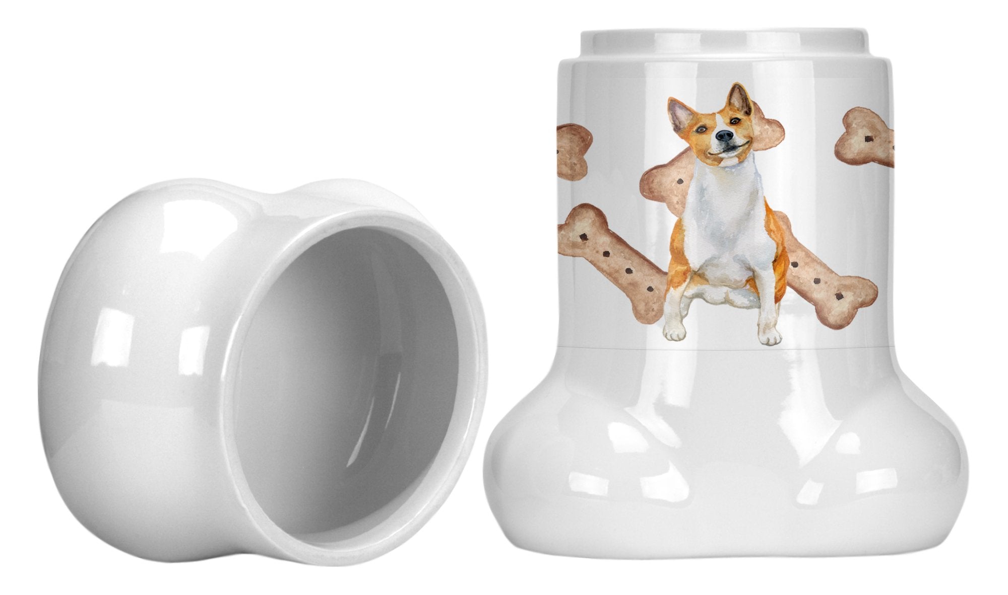 Basenji Bone Shaped Treat Jar CK2272BSTJ by Caroline's Treasures