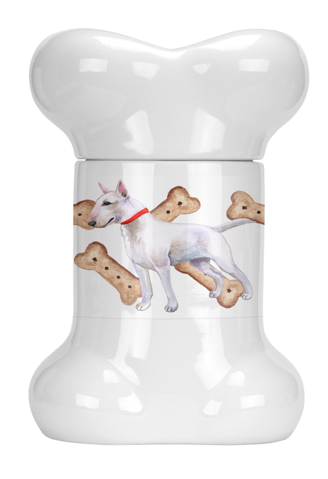 Bull Terrier Bone Shaped Treat Jar CK2273BSTJ by Caroline's Treasures