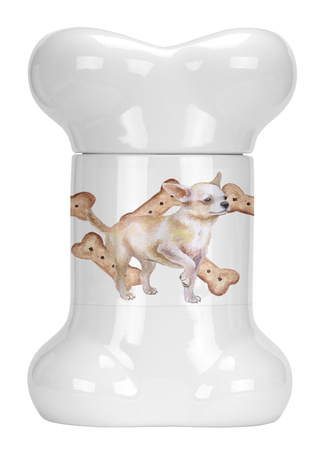 Chihuahua Leg up Bone Shaped Treat Jar CK2277BSTJ by Caroline's Treasures