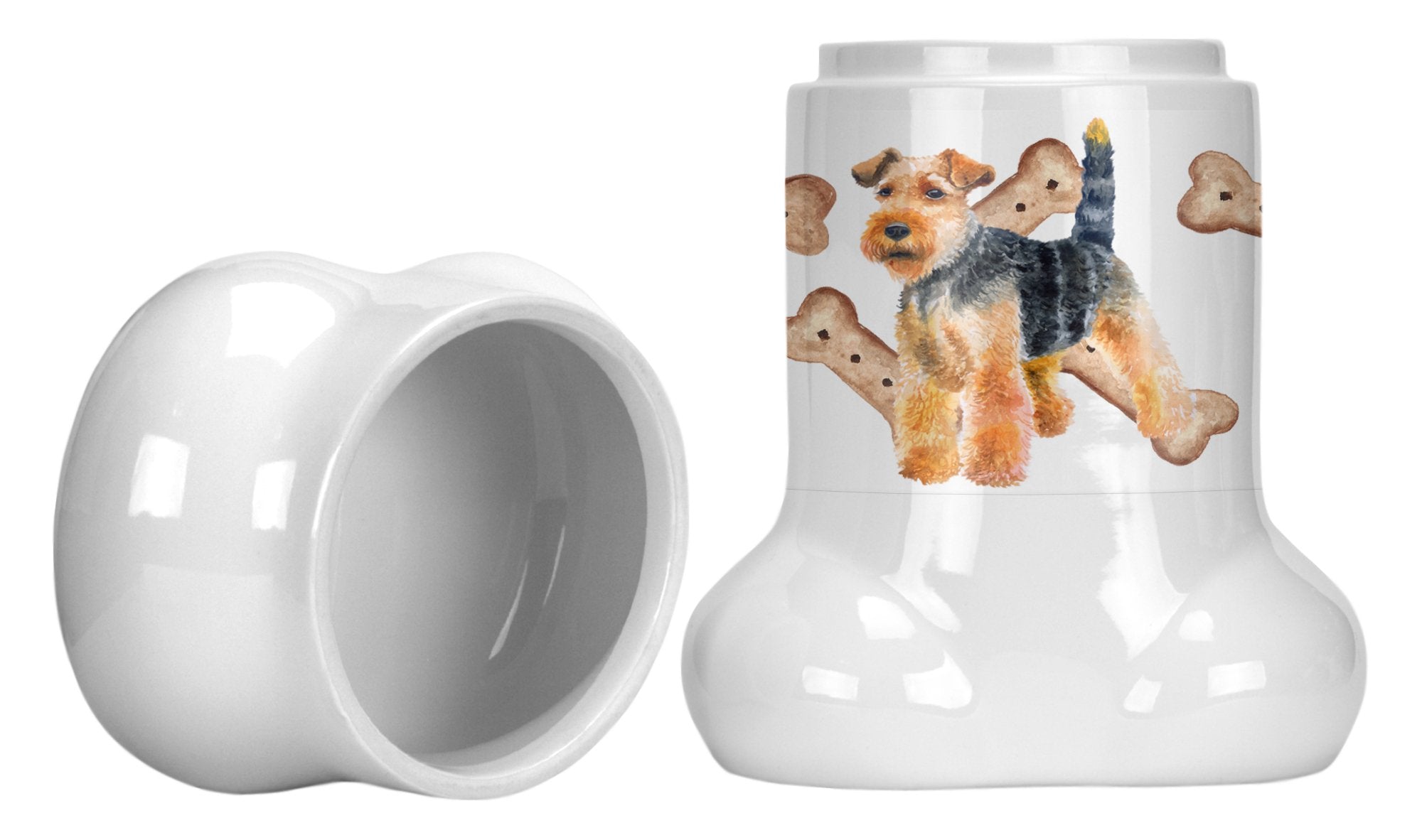 Welsh Terrier Bone Shaped Treat Jar CK2280BSTJ by Caroline's Treasures