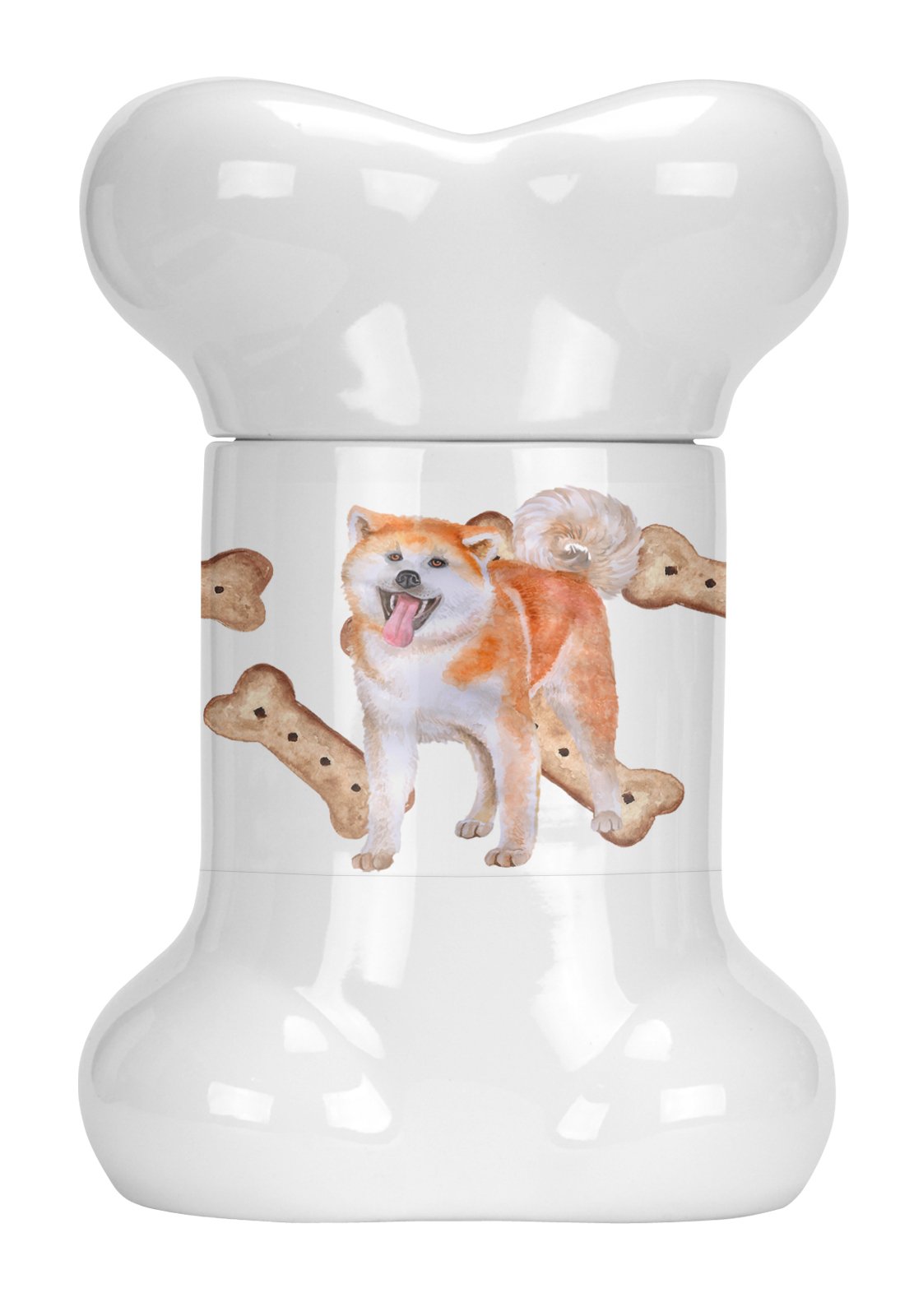 Akita Bone Shaped Treat Jar CK2283BSTJ by Caroline's Treasures