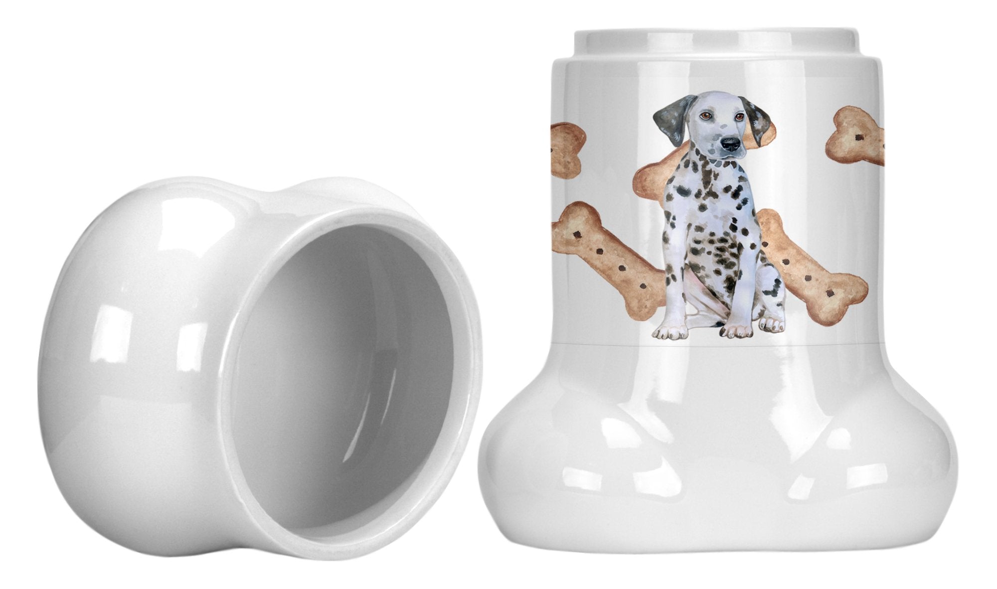 Dalmatian Puppy Bone Shaped Treat Jar CK2288BSTJ by Caroline's Treasures