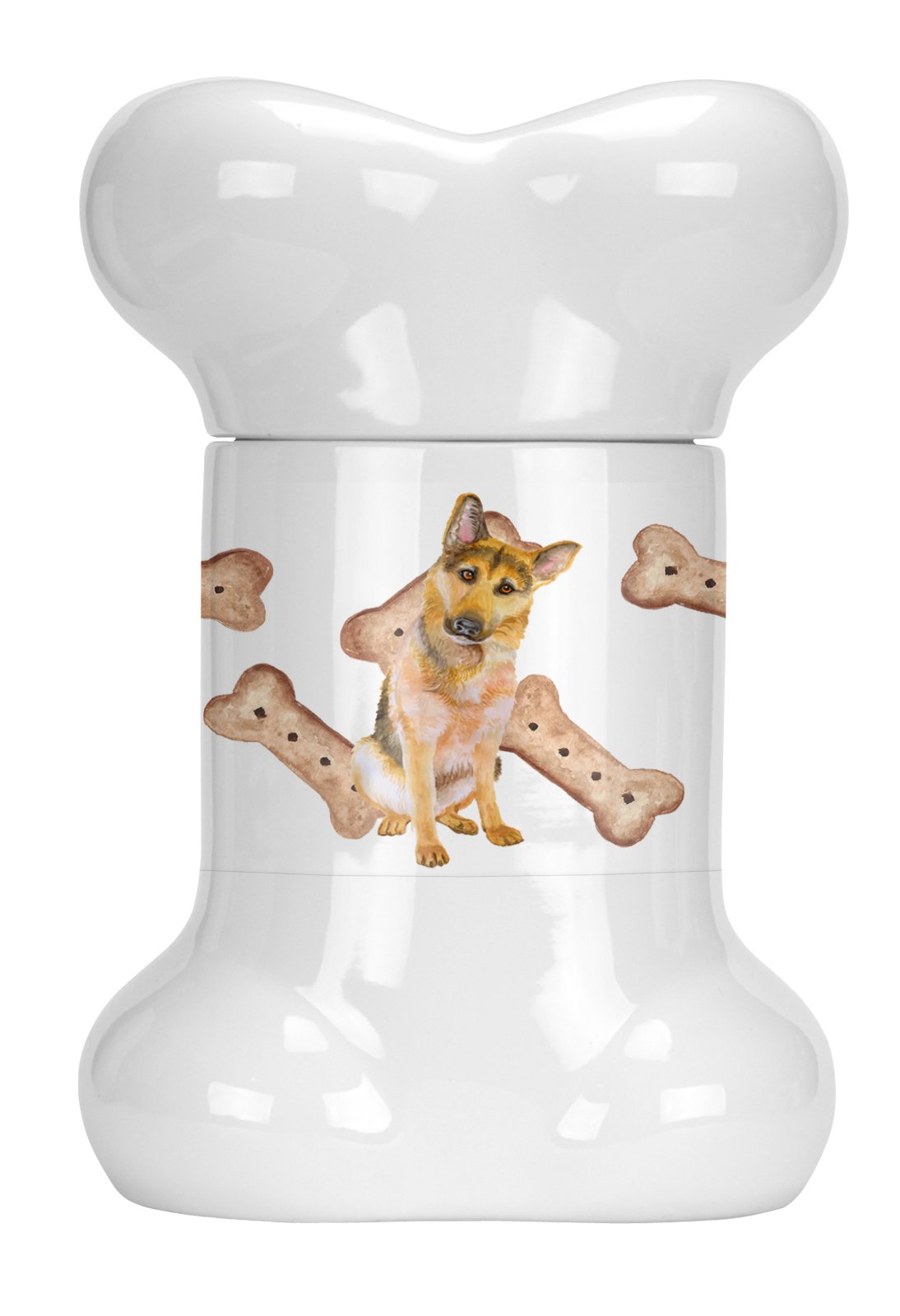 German Shepherd #2 Bone Shaped Treat Jar CK2291BSTJ by Caroline&#39;s Treasures