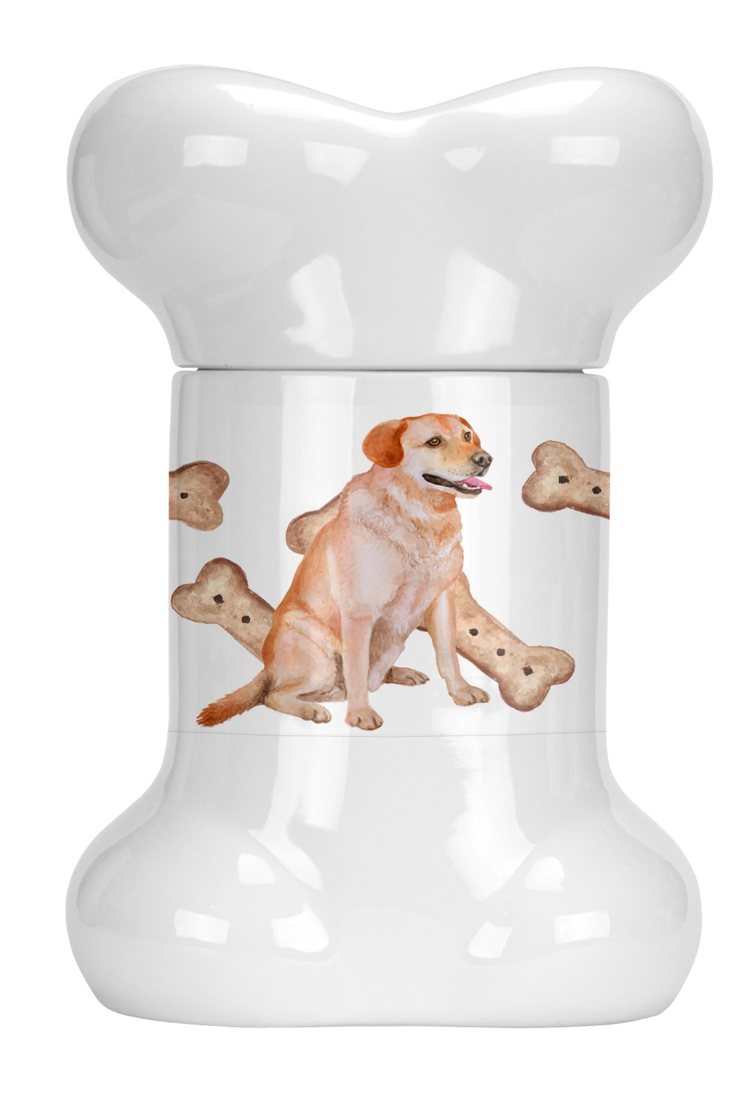 Labrador Retriever Bone Shaped Treat Jar CK2294BSTJ by Caroline's Treasures