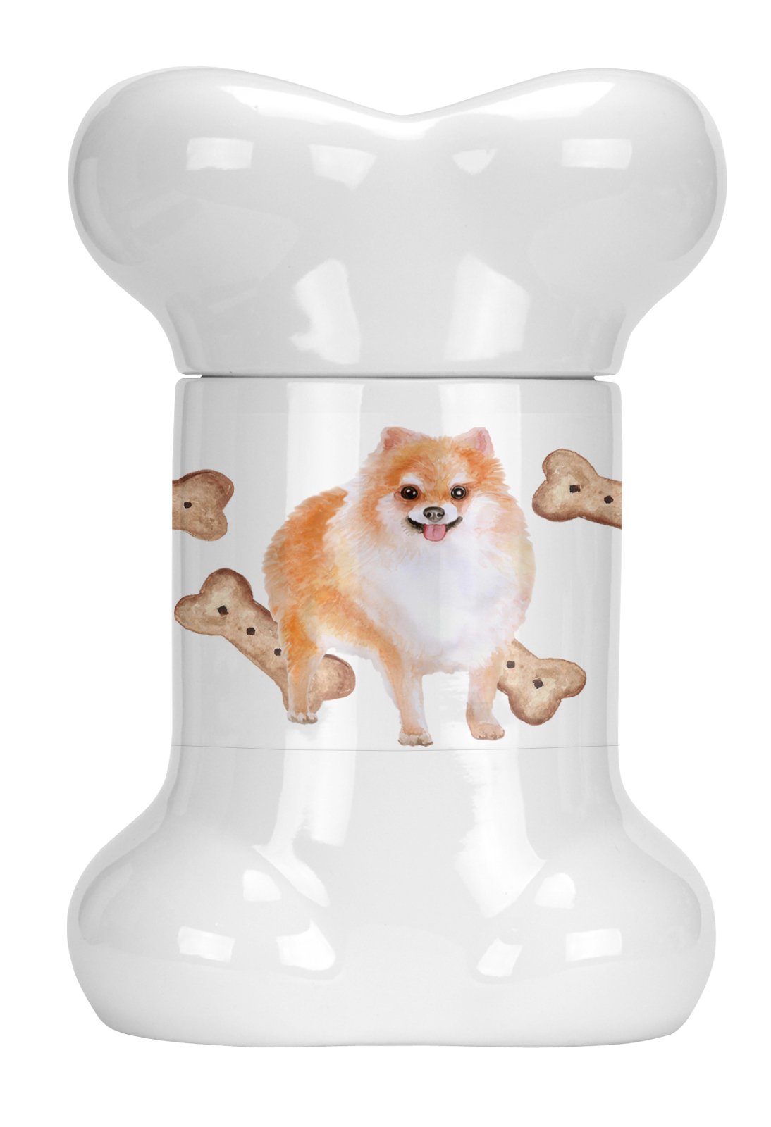 Pomeranian #2 Bone Shaped Treat Jar CK2296BSTJ by Caroline&#39;s Treasures