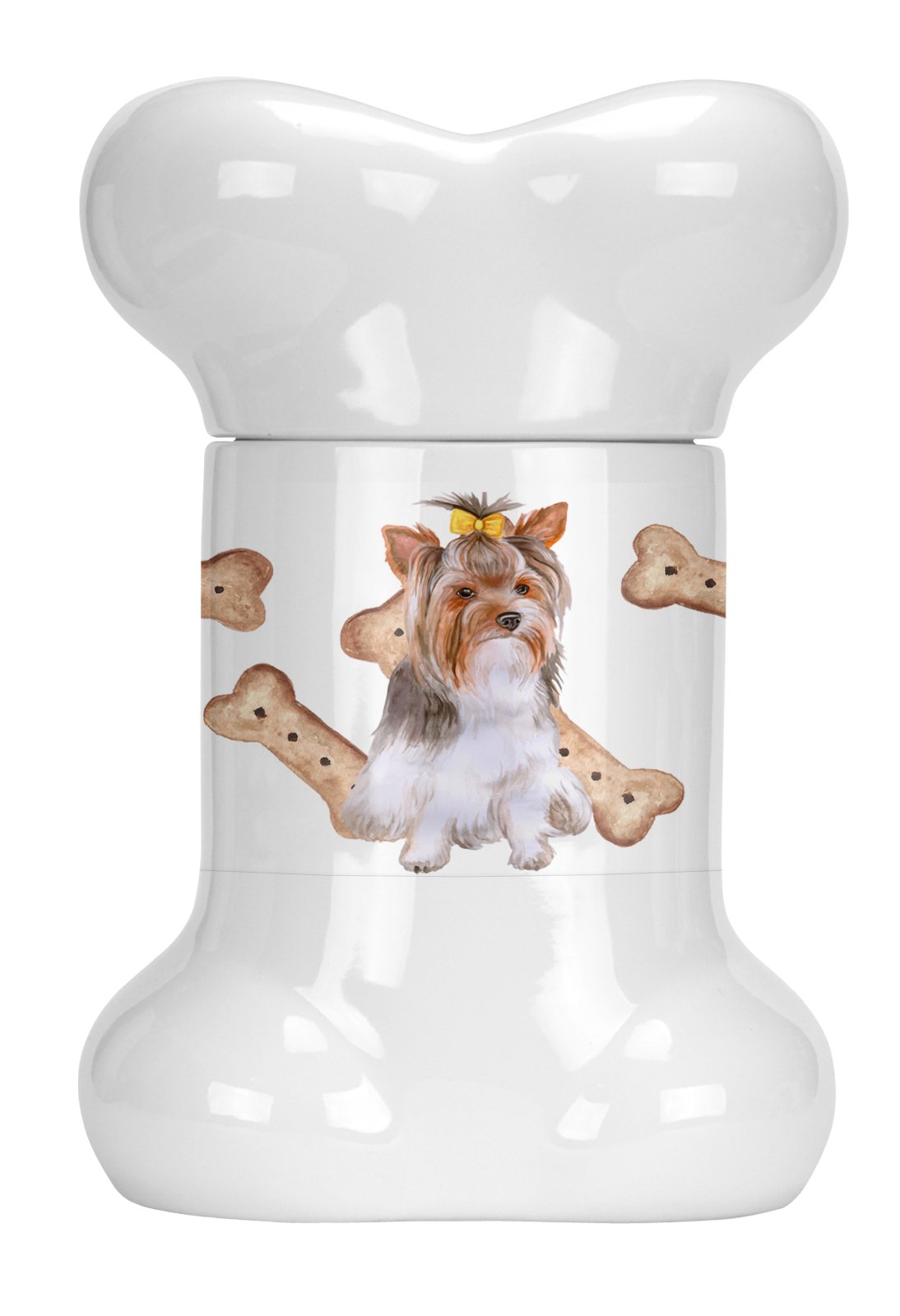 Yorkshire Terrier #2 Bone Shaped Treat Jar CK2302BSTJ by Caroline's Treasures