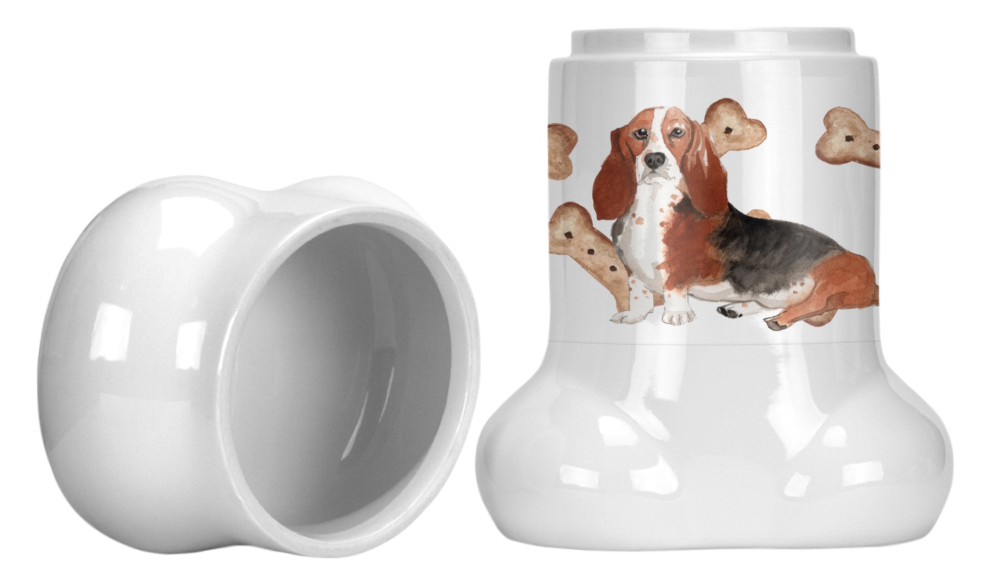 Basset Hound Bone Shaped Treat Jar CK2304BSTJ by Caroline's Treasures