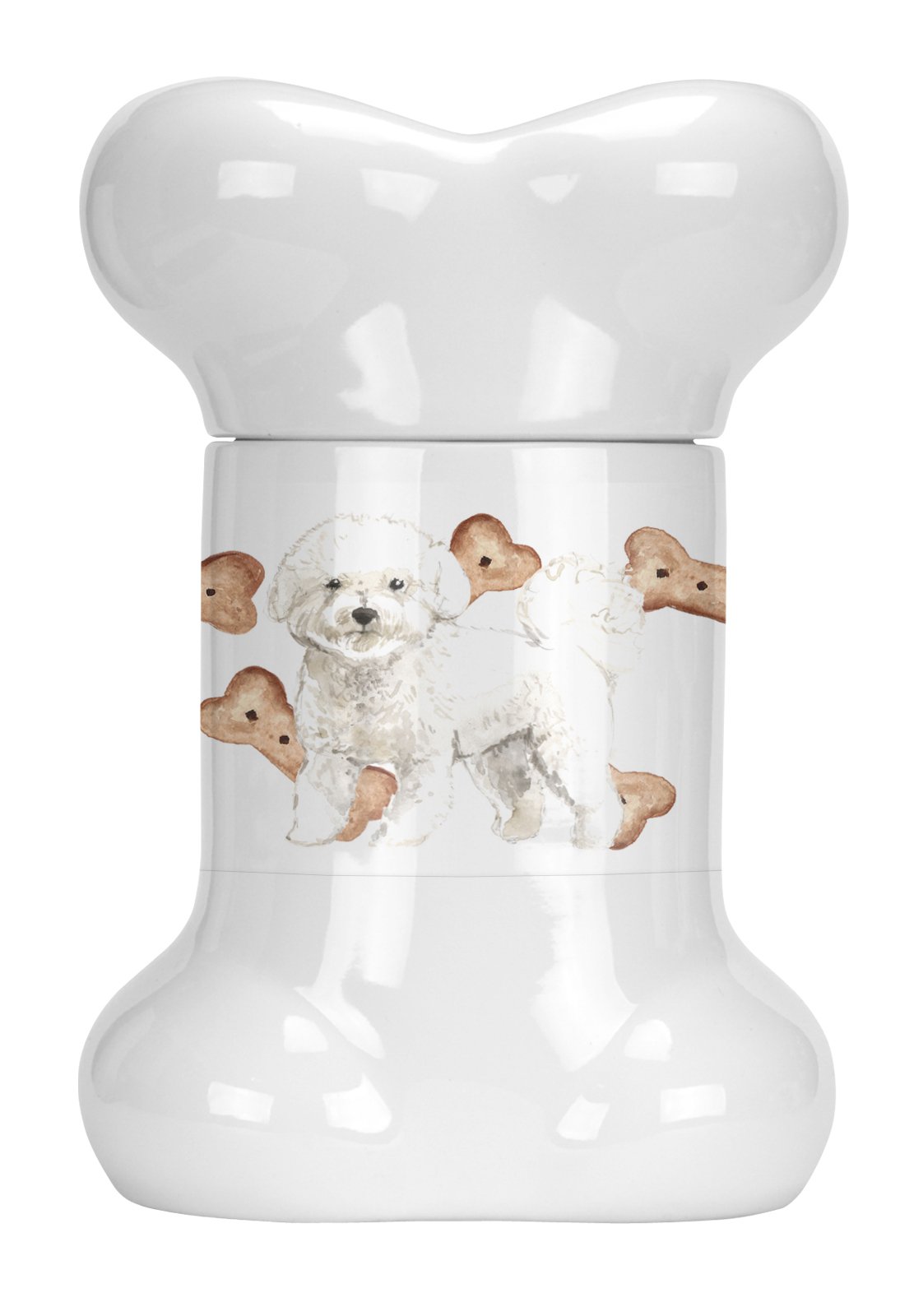 Bichon Frisé Bone Shaped Treat Jar CK2306BSTJ by Caroline&#39;s Treasures