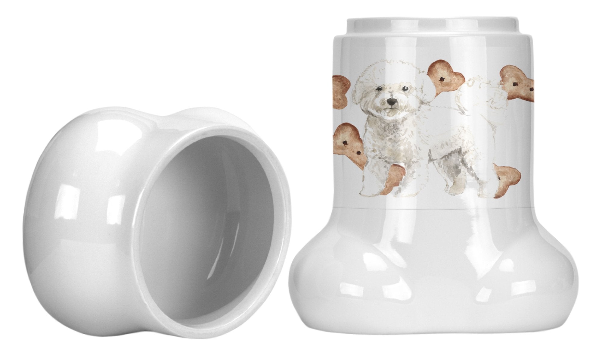 Bichon Frisé Bone Shaped Treat Jar CK2306BSTJ by Caroline's Treasures