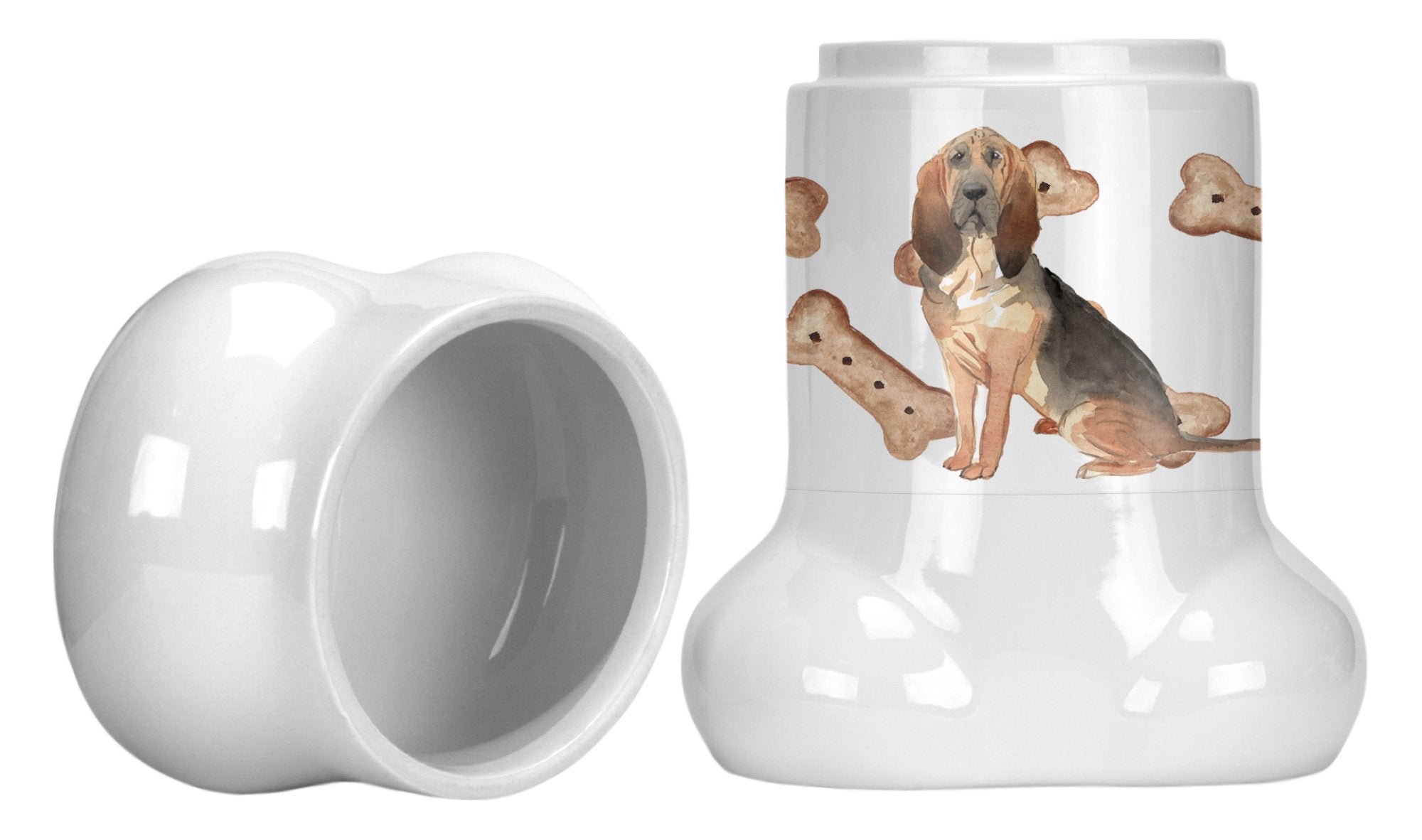 Bloodhound Bone Shaped Treat Jar CK2307BSTJ by Caroline's Treasures