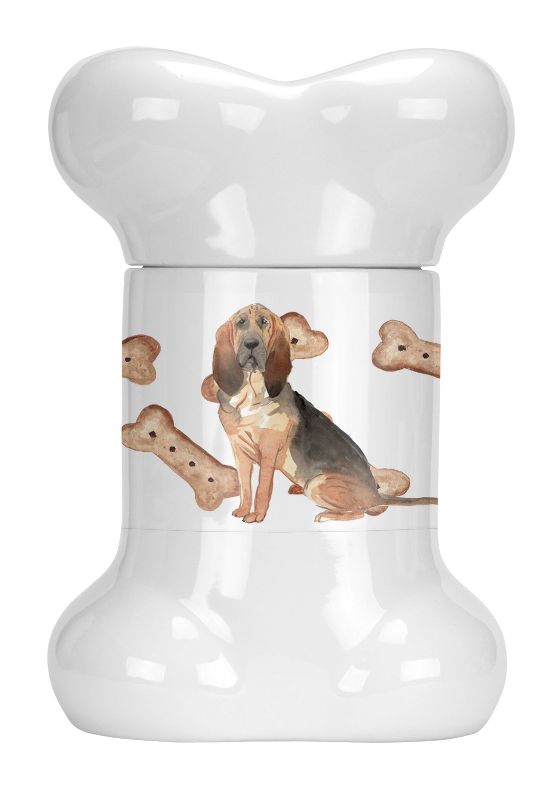 Bloodhound Bone Shaped Treat Jar CK2307BSTJ by Caroline's Treasures