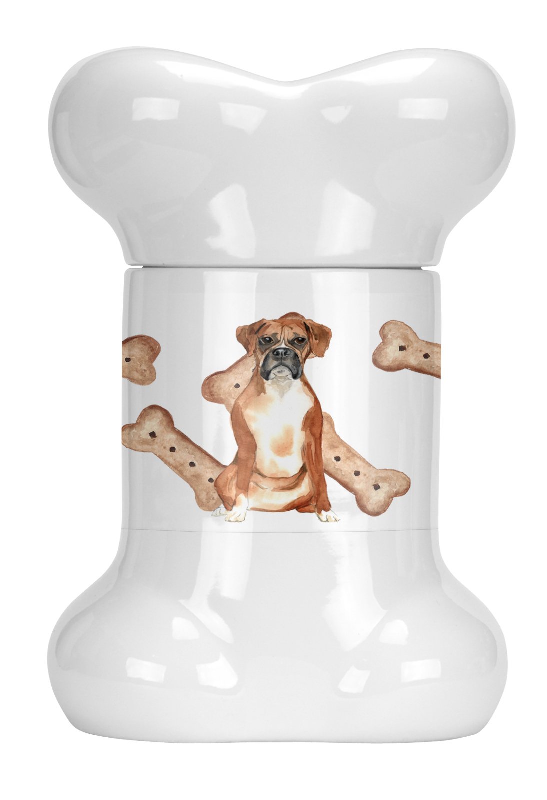 Boxer Bone Shaped Treat Jar CK2310BSTJ by Caroline's Treasures