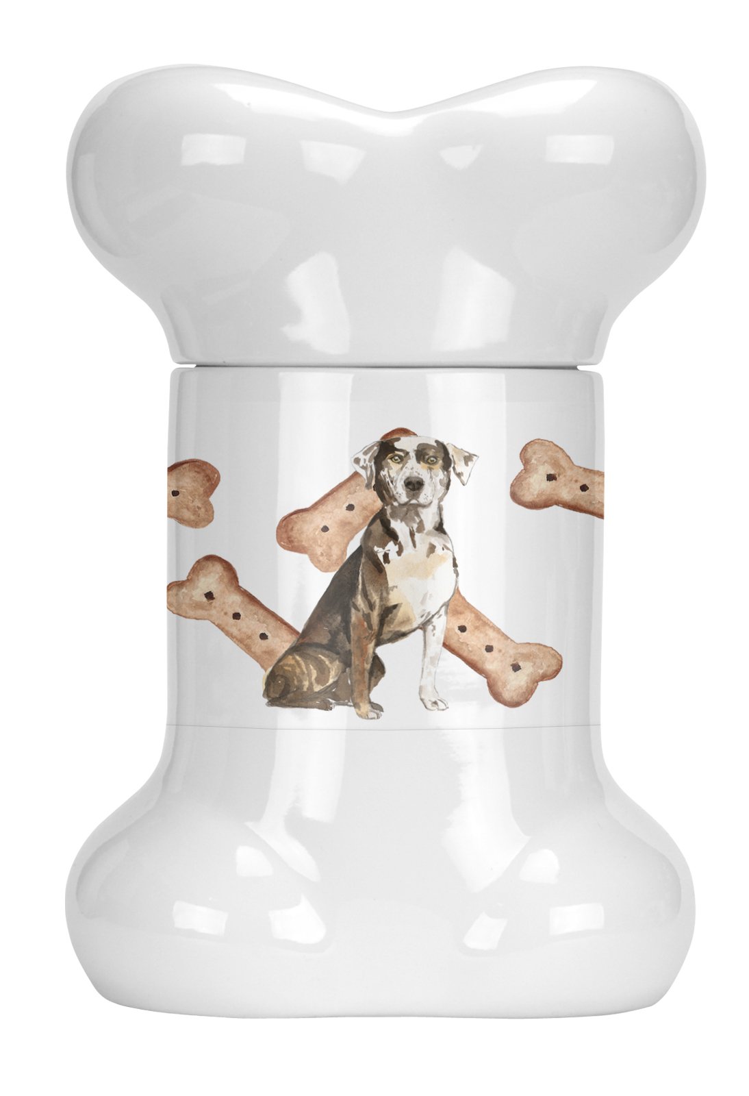 Catahoula Leopard Dog Bone Shaped Treat Jar CK2312BSTJ by Caroline's Treasures